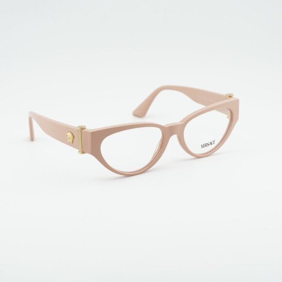 Versace Versace VE3366 5494 Eyeglasses Nude 53mm Cat Eye Frame Size ONE SIZE - 3 Thumbnail