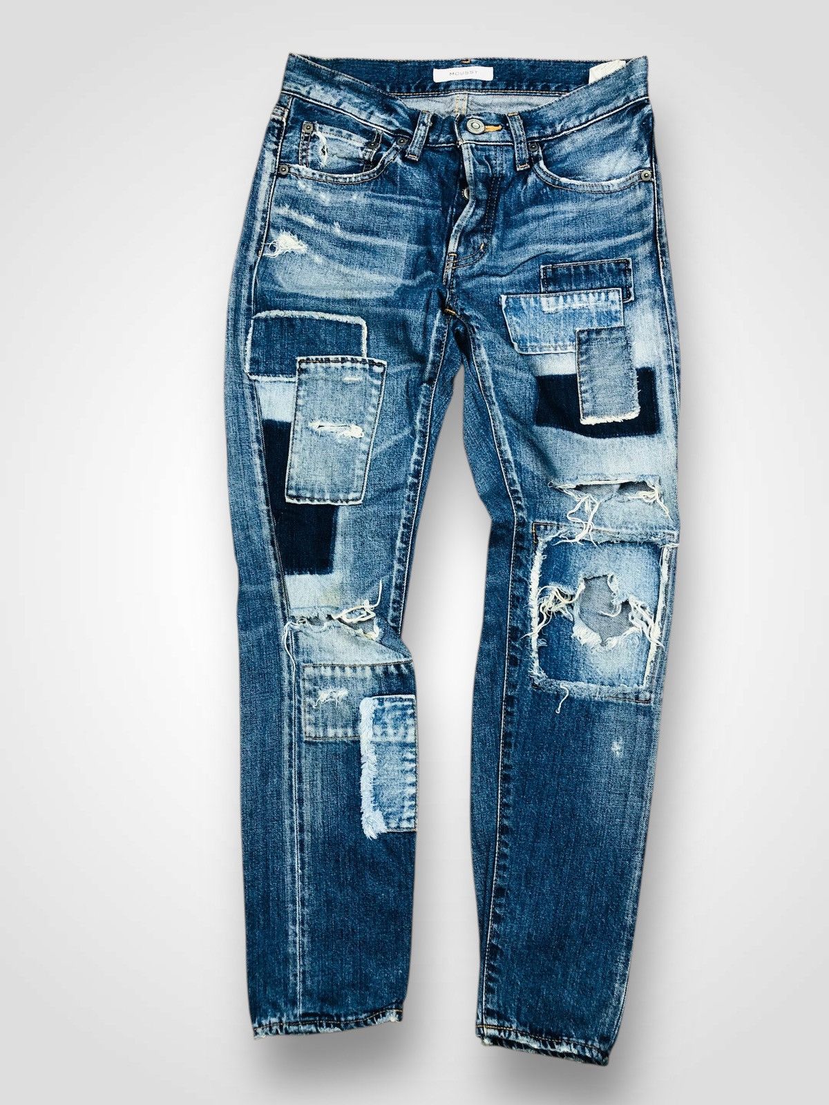 MOUSSY MOUSSY VINTAGE PATCHWORK DENIM (40) Size 25" / US 0 / IT 36 - 1 Thumbnail