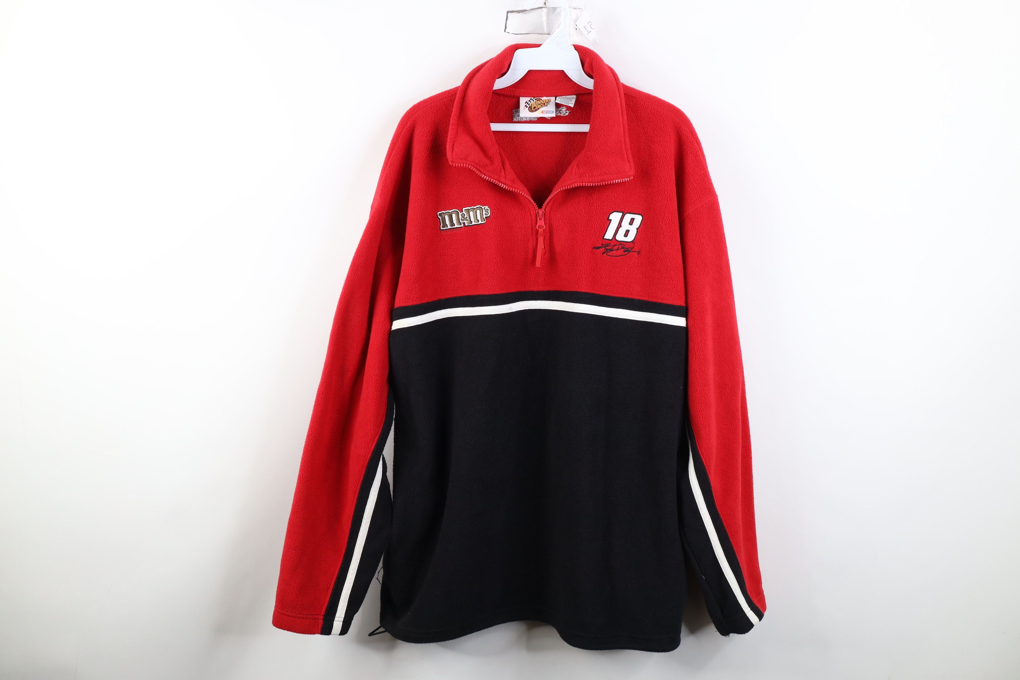 Vintage Vintage NASCAR M&Ms Racing Kyle Busch Half Zip Sweater Size US L / EU 52-54 / 3 - 1 Thumbnail