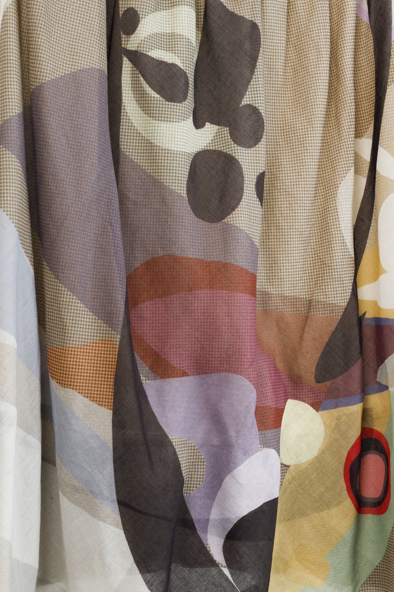 Akris Akris Abstract Earth Tones Print Sleeveless Blouse Size M / US 6-8 / IT 42-44 - 6 Thumbnail