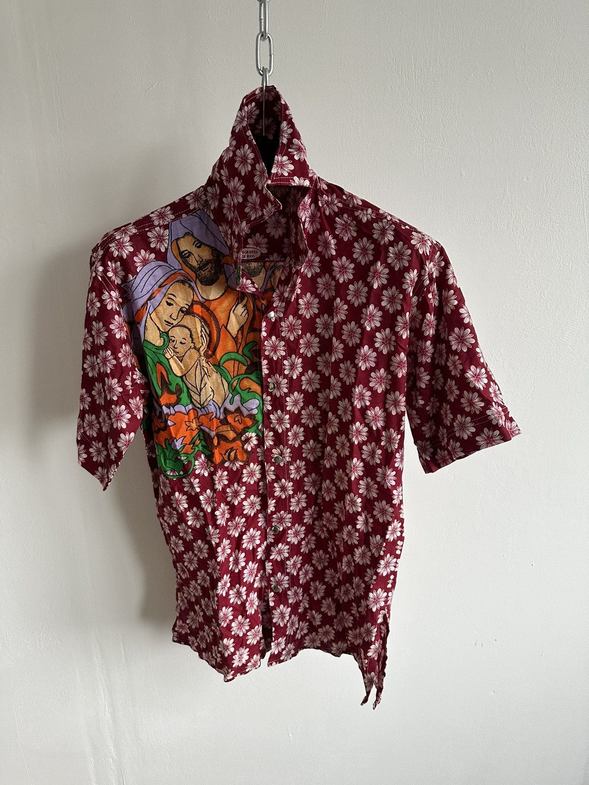 Japanese Brand Jesus Hawai shirt vintage floral print Size US L / EU 52-54 / 3 - 3 Thumbnail