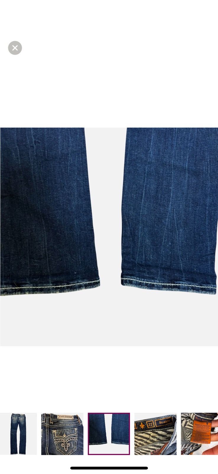 Rock Revival Rock Revival Priya Women's 27 Embellished Stretch Jeans Size 27" / US 4 / IT 40 - 7 Thumbnail