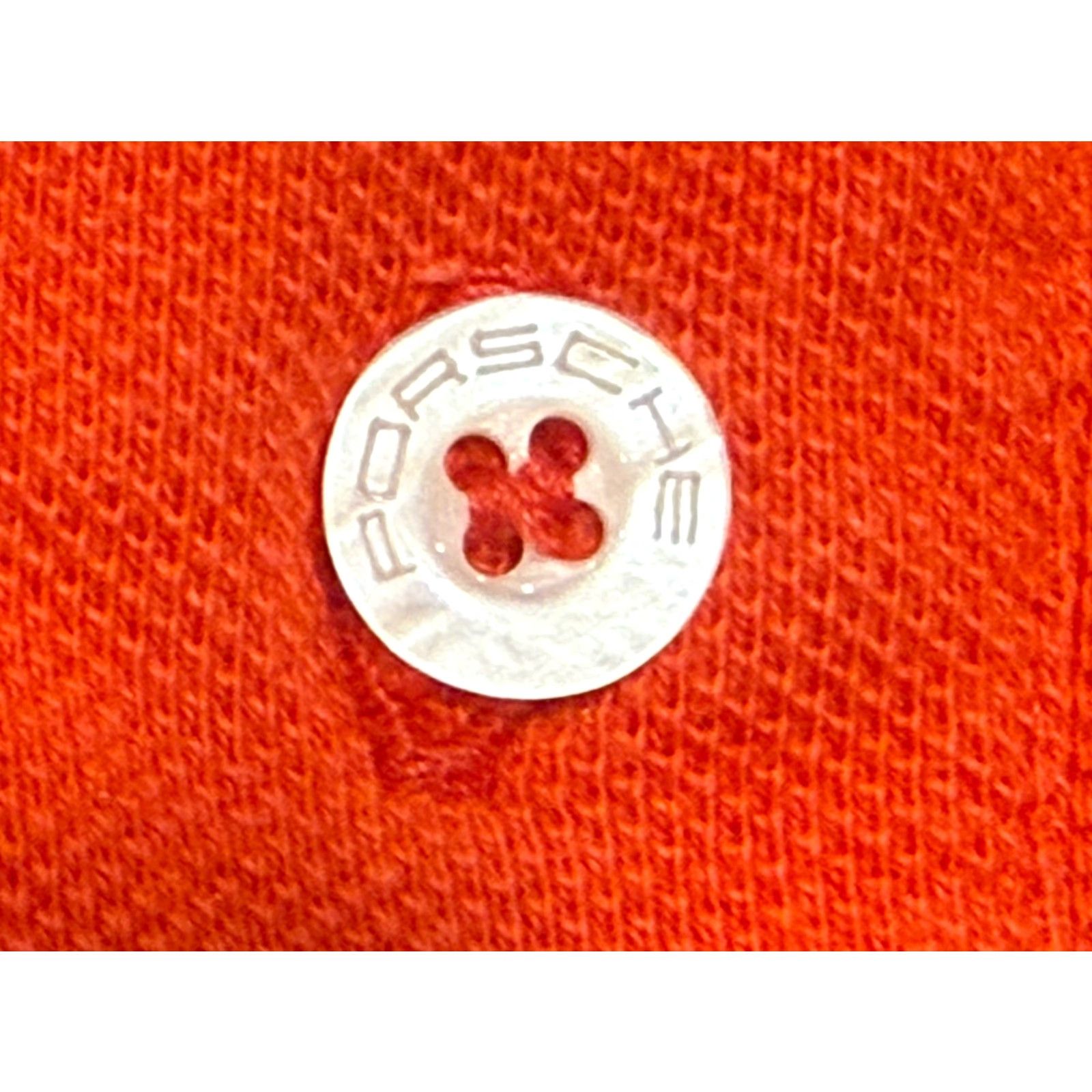 Vintage PORSCHE Polo Shirt Mens Large Red Breathable Geometric Luxury Sports Size US L / EU 52-54 / 3 - 2 Thumbnail