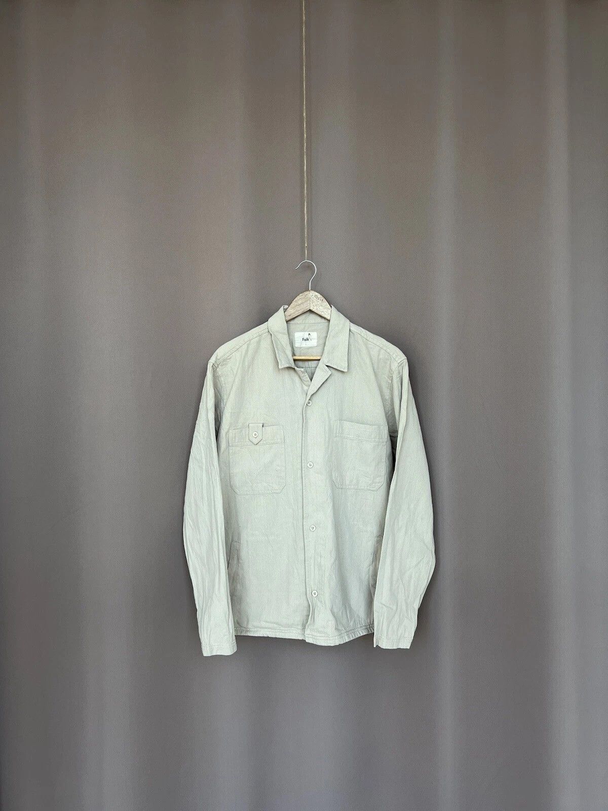 Folk Folk Button Up Shirt Mens Size L or 4 Cotton Overshirt Size US L / EU 52-54 / 3 - 1 Thumbnail