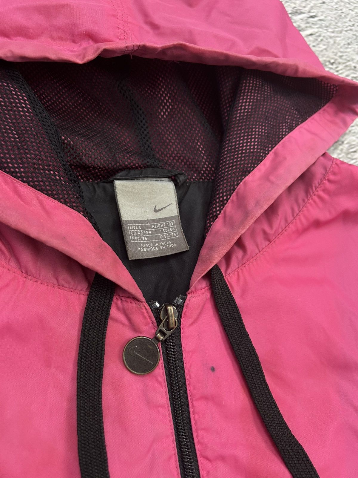 Nike × Vintage Nike track jacket nylon pink black vintage drill Y2K TN Size US XL / EU 56 / 4 - 3 Thumbnail