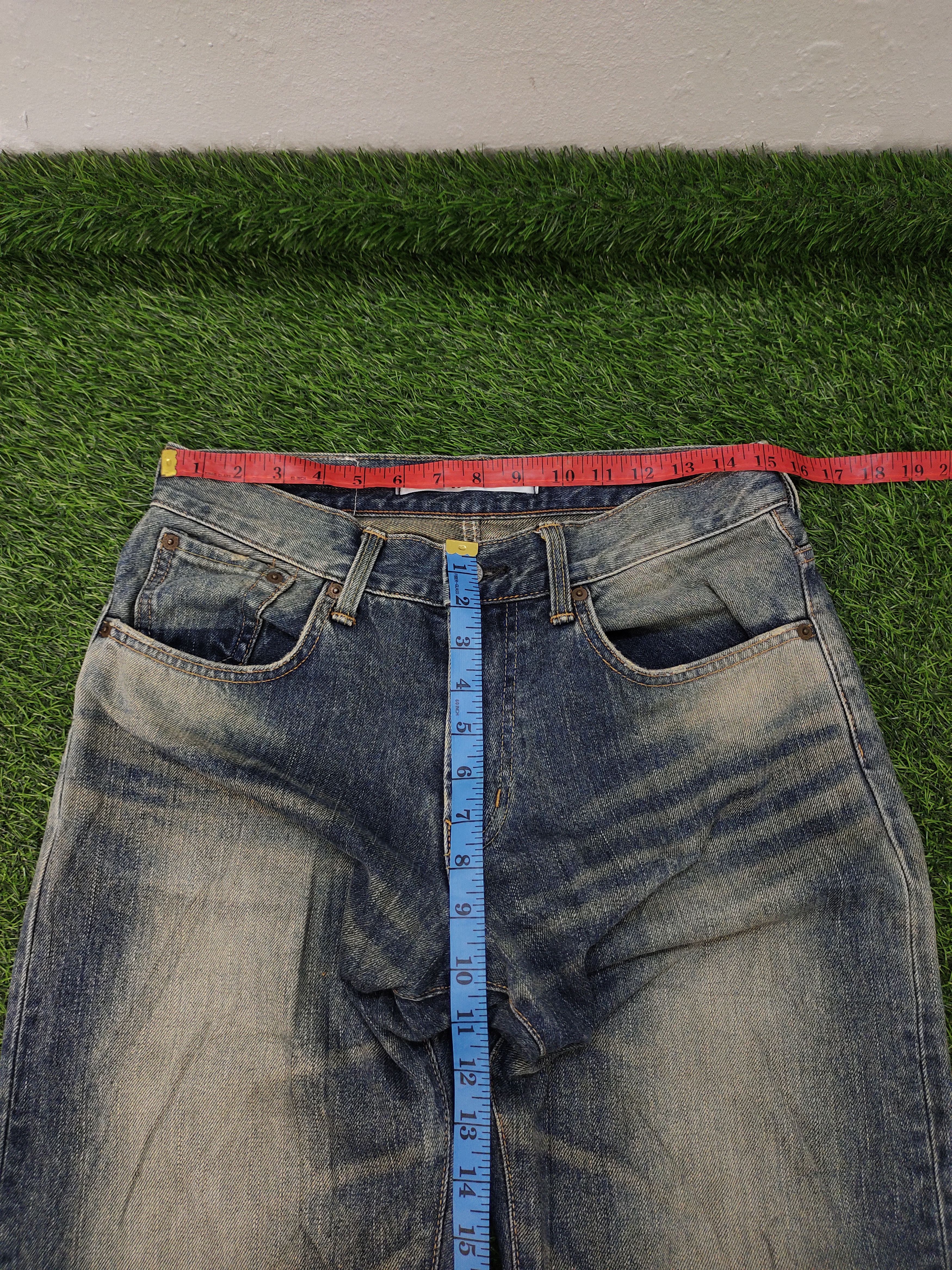 Edwin Vintage Edwin Xvs Japan Clawmark Distress Faded Jeans Size US 30 / EU 46 - 13 Thumbnail