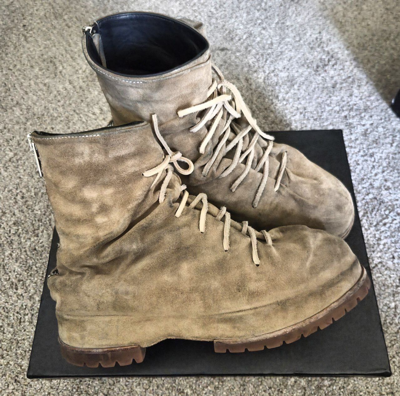 424 424 Marathon Laced Brown Suede Boots Size US 12 / EU 45 - 1 Thumbnail