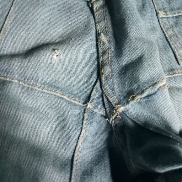 Other Vintage Brittania Patchwork Window Pane Flare Bell Jeans Size US 34 / EU 50 - 11 Thumbnail