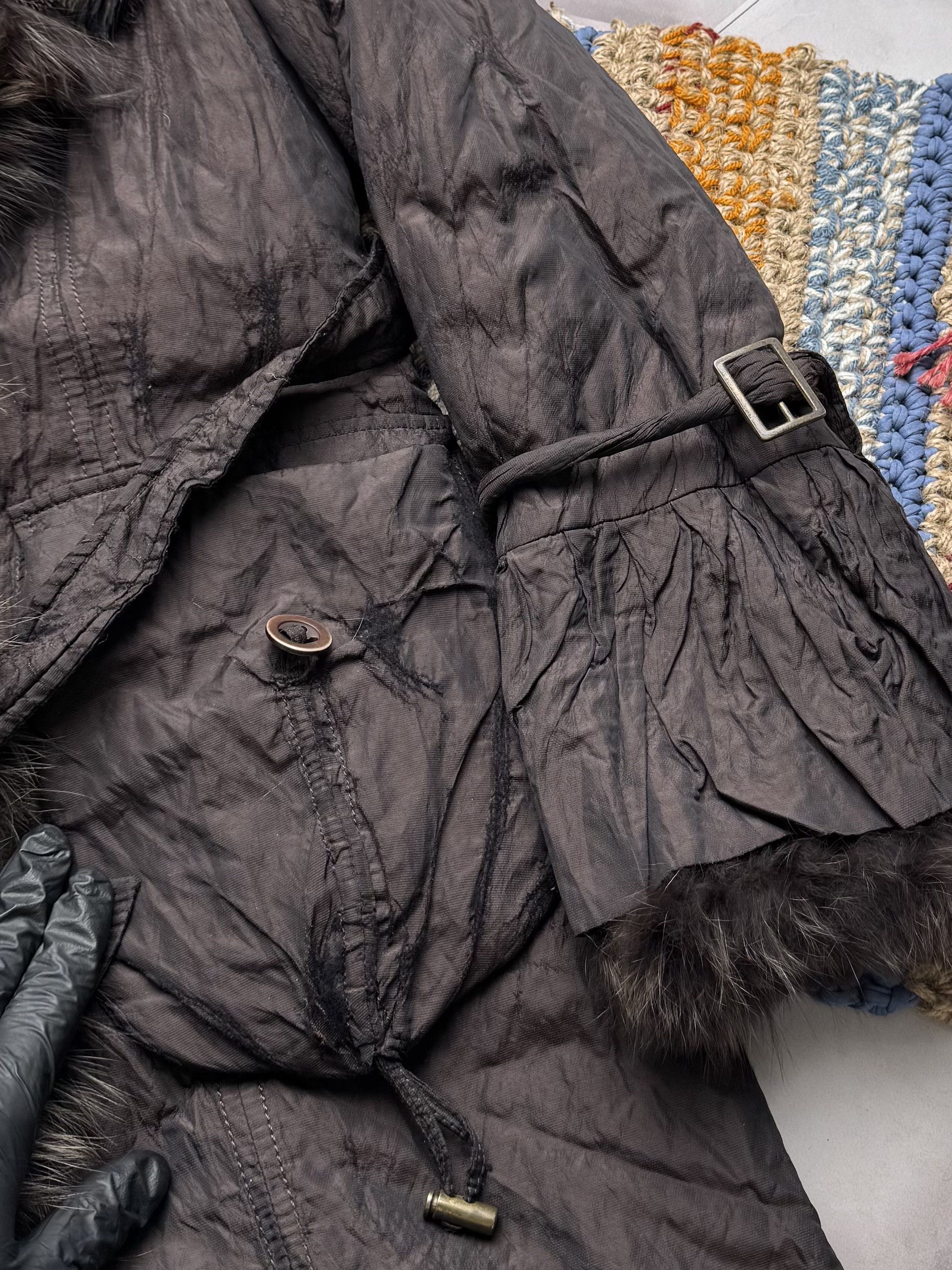 Vintage Vintage Coat With Real Fur Details (E4) Size L / US 10 / IT 46 - 4 Thumbnail