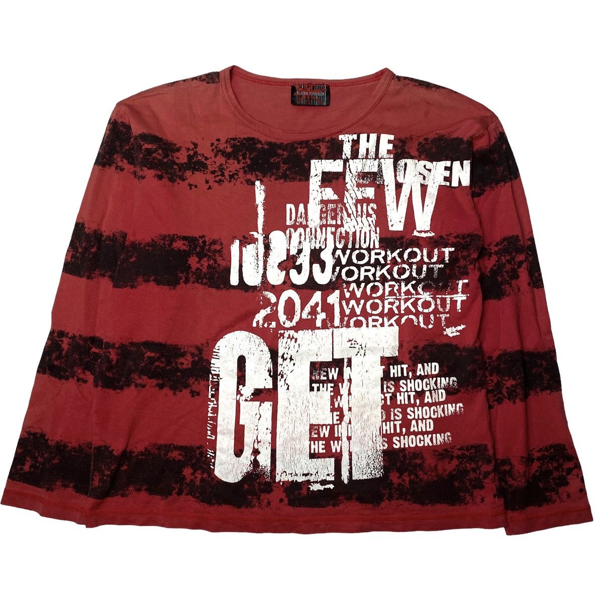 If Six Was Nine 2000's Slash Number Poem Two Tone Longsleeve Size US M / EU 48-50 / 2 - 1 Thumbnail