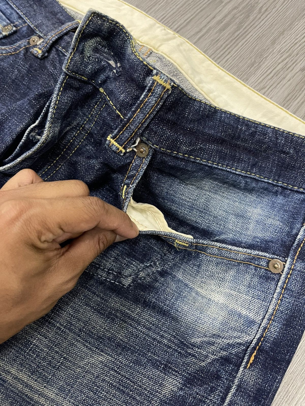 Eternal × Japanese Brand Eternal Japan Back Buckle Slubby Denim Size US 33 - 7 Thumbnail