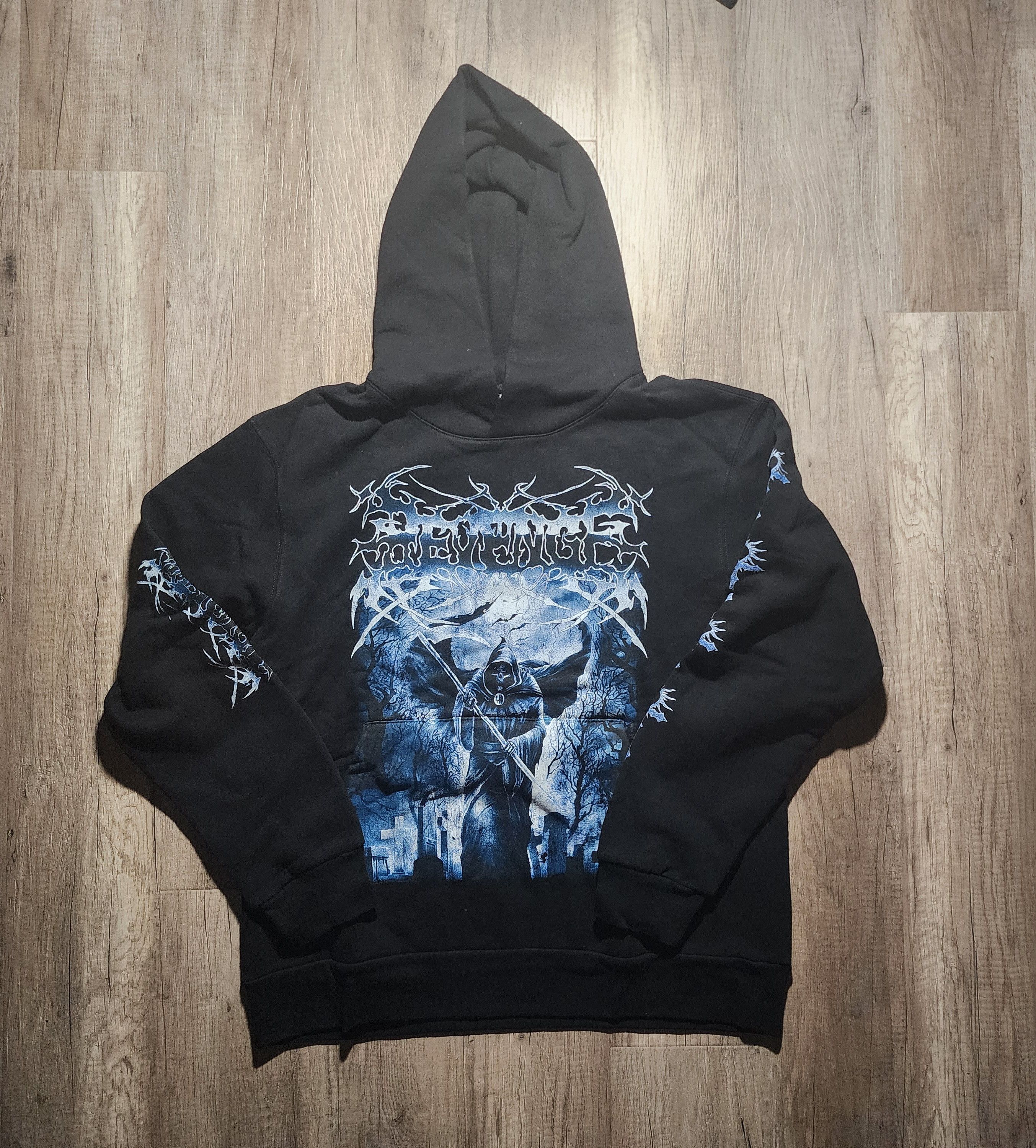 Revenge fashion Reaper Black Hoodie