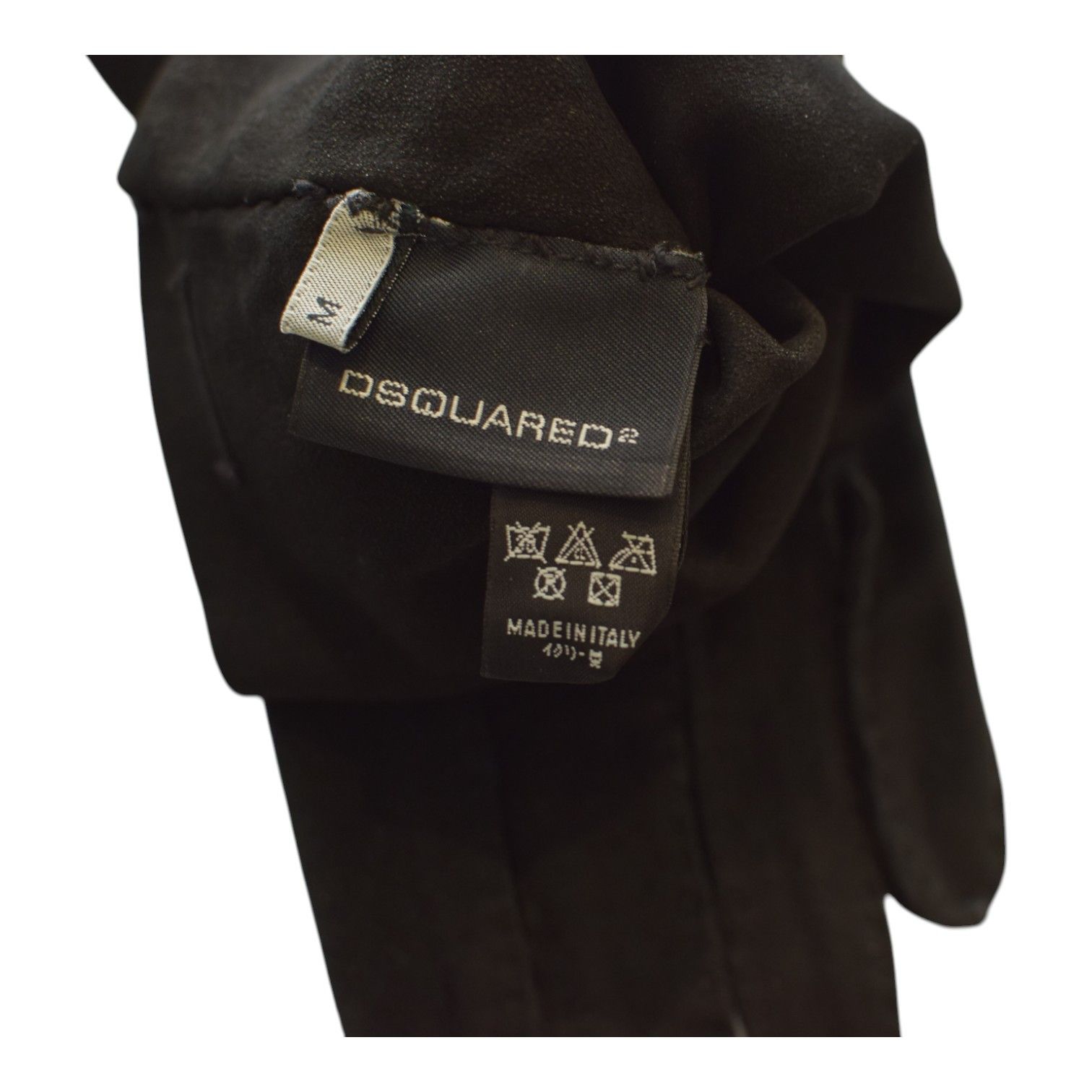 Dsquared2 Dsquared² Black Suede Long Gloves – Size M Size ONE SIZE - 6 Thumbnail