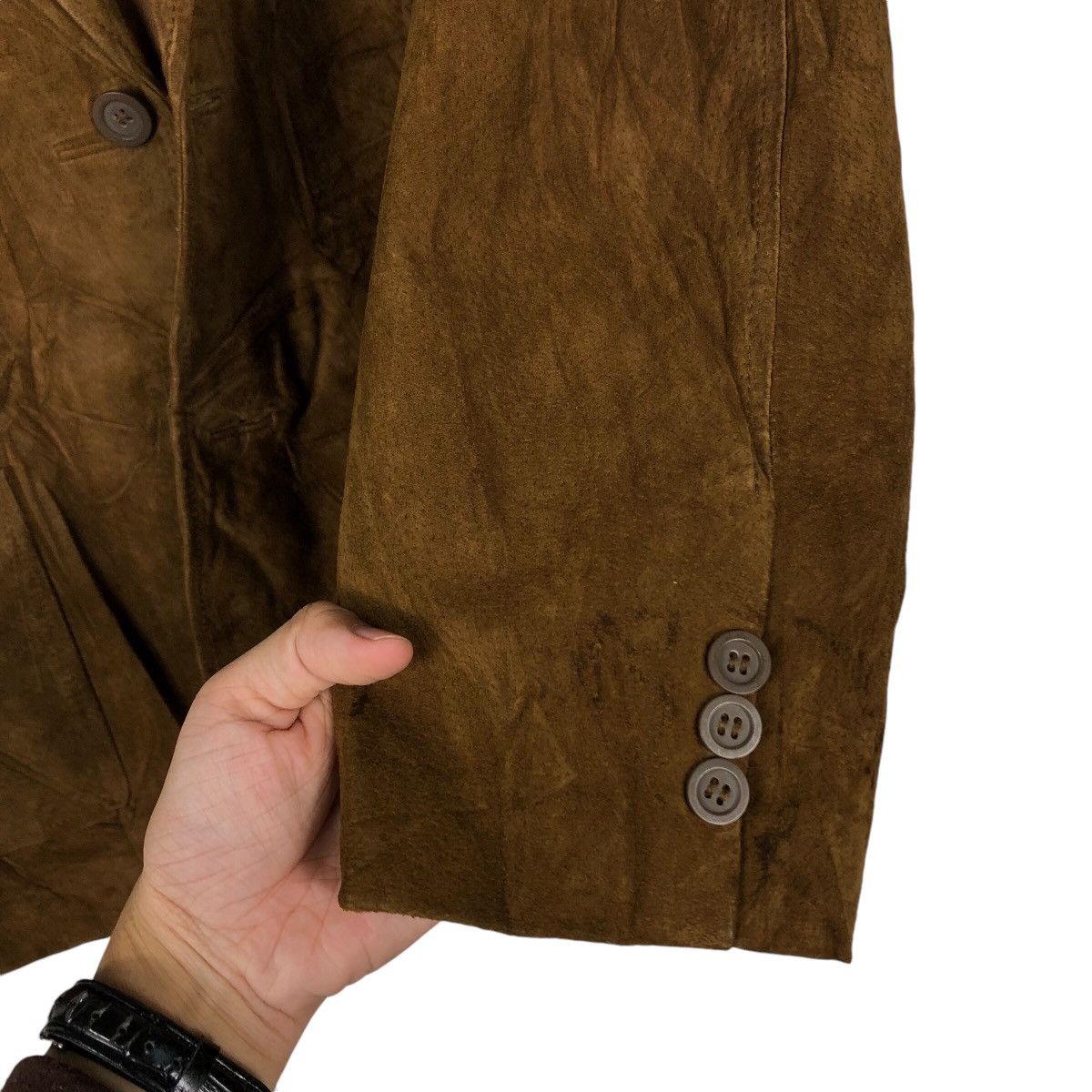 Japanese Brand 📌Vtg Genuine Leather Biker Jacket Vivre Club Issey Miyake Size US M / EU 48-50 / 2 - 16 Thumbnail
