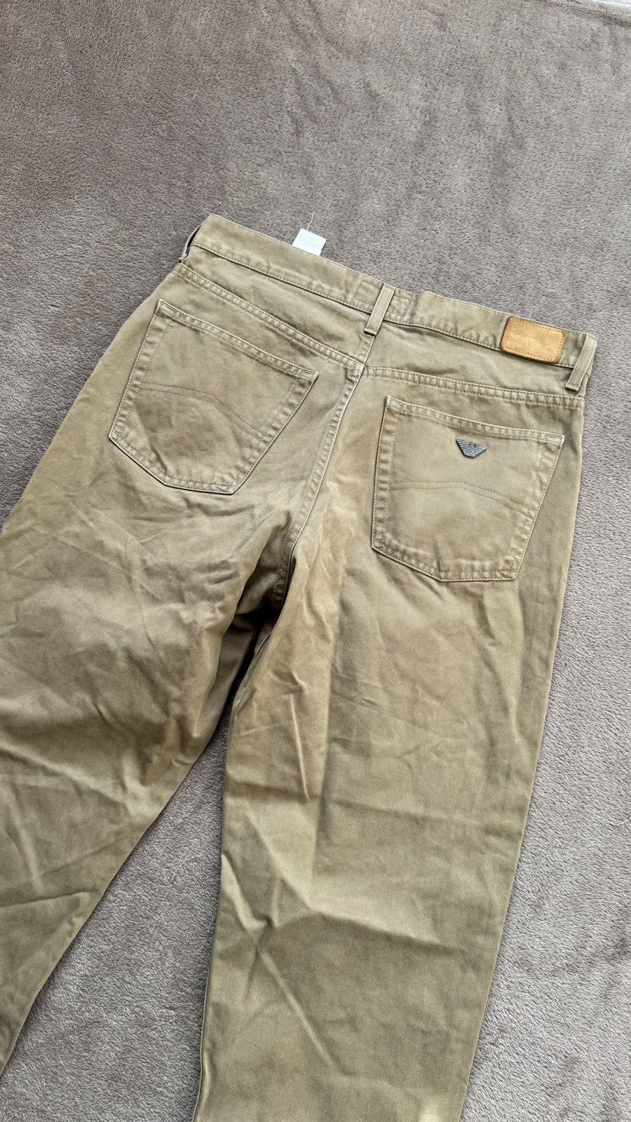 Japanese Brand Armani Faded Cropped Jeans Y2K lgb ifsixwasnine diesel cdg Size US 32 / EU 48 - 2 Thumbnail