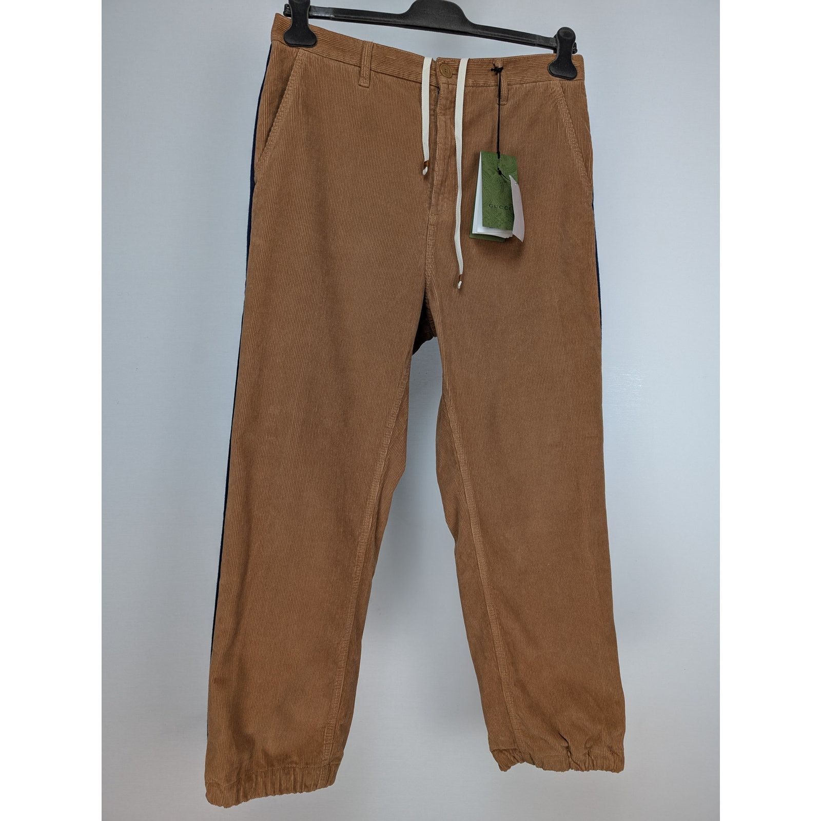 Gucci o1rshd1 Trousers Dyed Wash Velvet W/Melton Vintage Camel/Mix Size US 34 / EU 50 - 2 Thumbnail