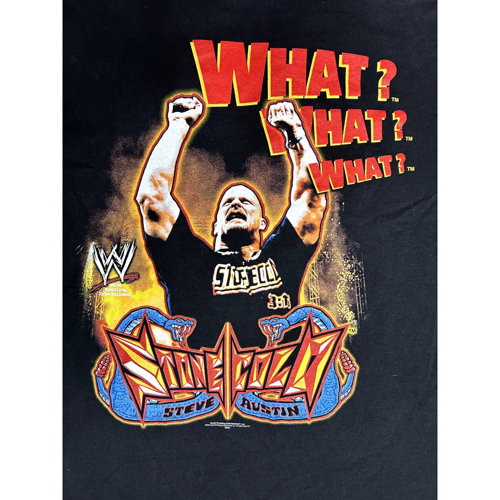 Vintage × WWE × WWF Vintage WWE WWF WCW Stone Cold Steve Austin What? T-Shirt Size US M / EU 48-50 / 2 - 3 Thumbnail