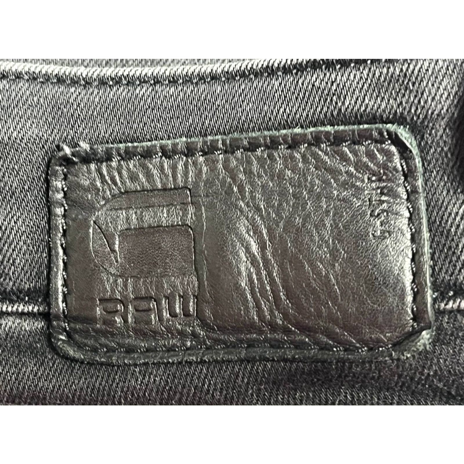 G-Star G-Star Jeans Womens 29 Slander Zip Low Super Skinny Denim Black Midge Model Stars Classic Size 29" - 6 Thumbnail
