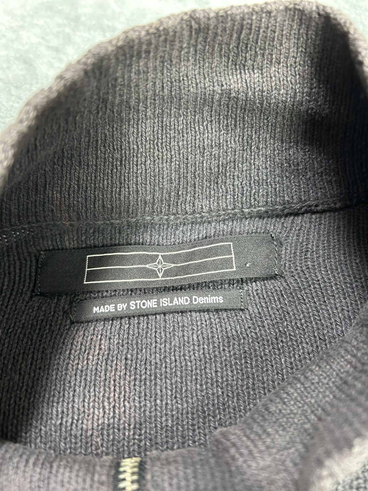 Stone Island Stone Island Denim Knit Zipper Jacket Size US S / EU 44-46 / 1 - 6 Thumbnail