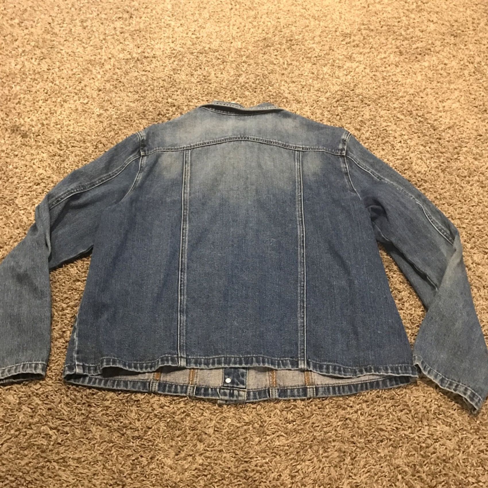 Lee VINTAGE Lee Cotton Blue Denim Jacket Womens XL Button A21 Jacket Size 40" / US 18 - 3 Thumbnail