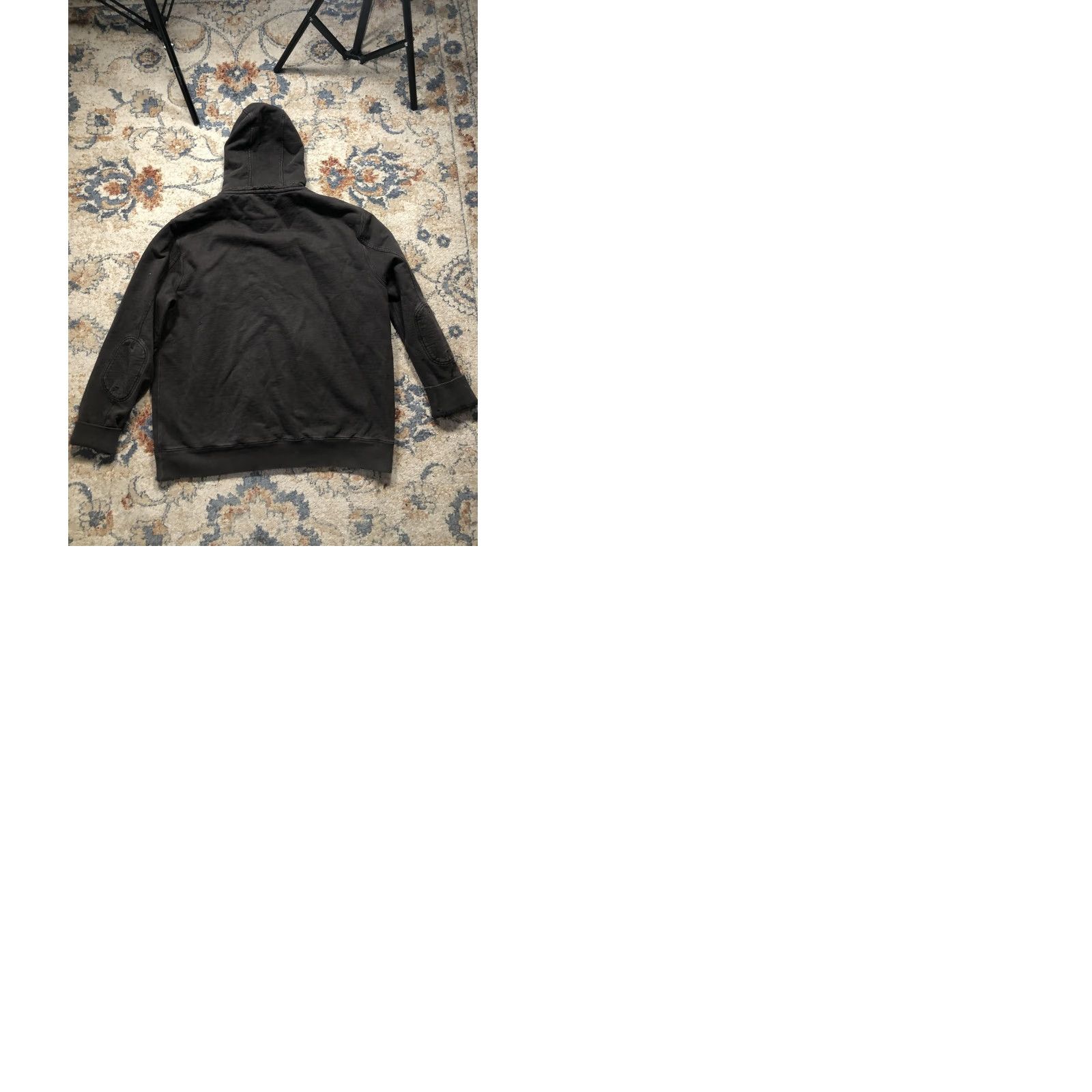 Carbon2Cobalt VINTAGE Carbon2cobalt Hoodie Sweatshirt Mens XL Black Full Zip Elbow Patch Cotton Jacket Size US XL / EU 56 / 4 - 9 Thumbnail