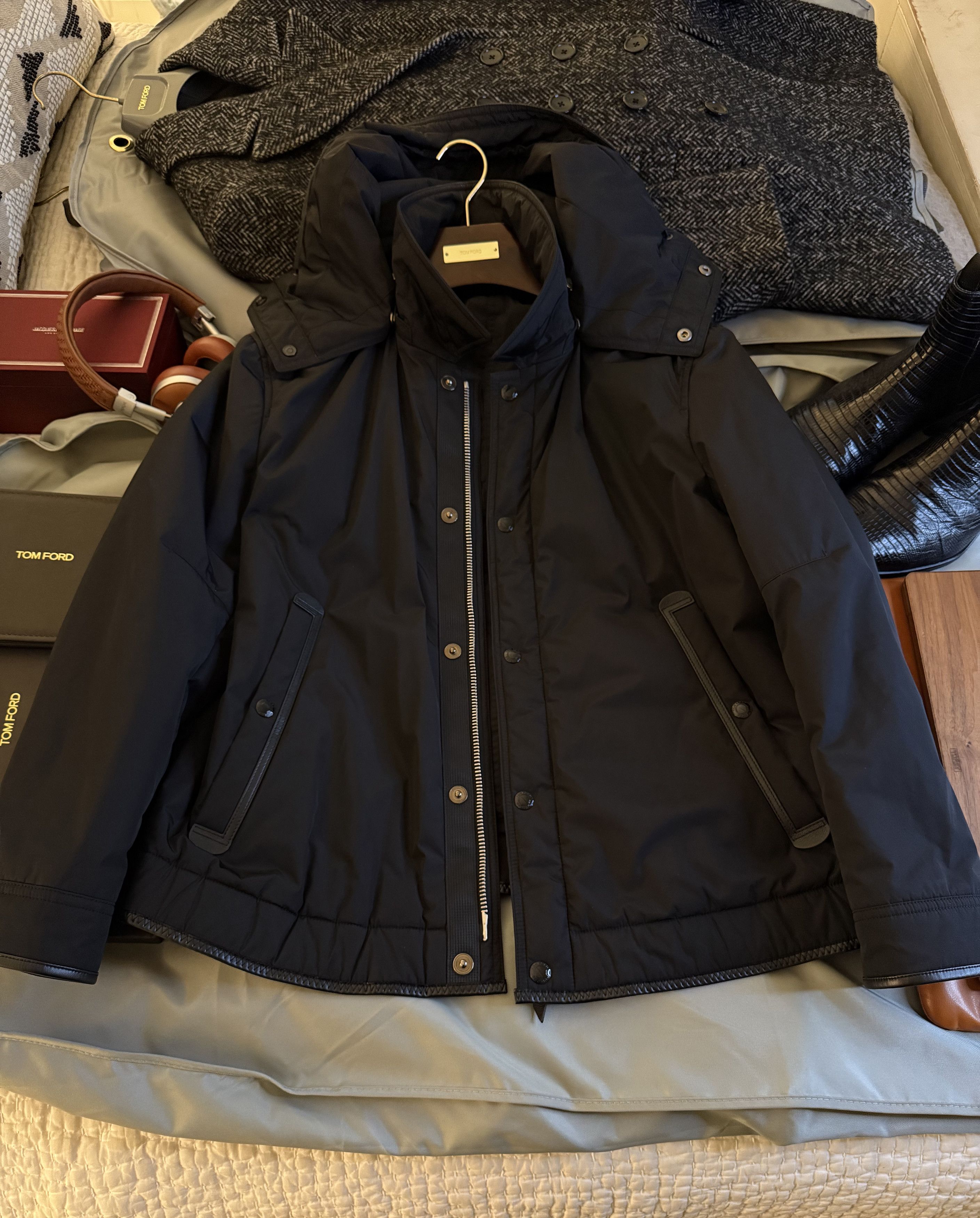 Tom Ford Fits 52, Best Dressed $4,300 w/tax Ovatta Leather Accents Size US XL / EU 56 / 4 - 4 Thumbnail