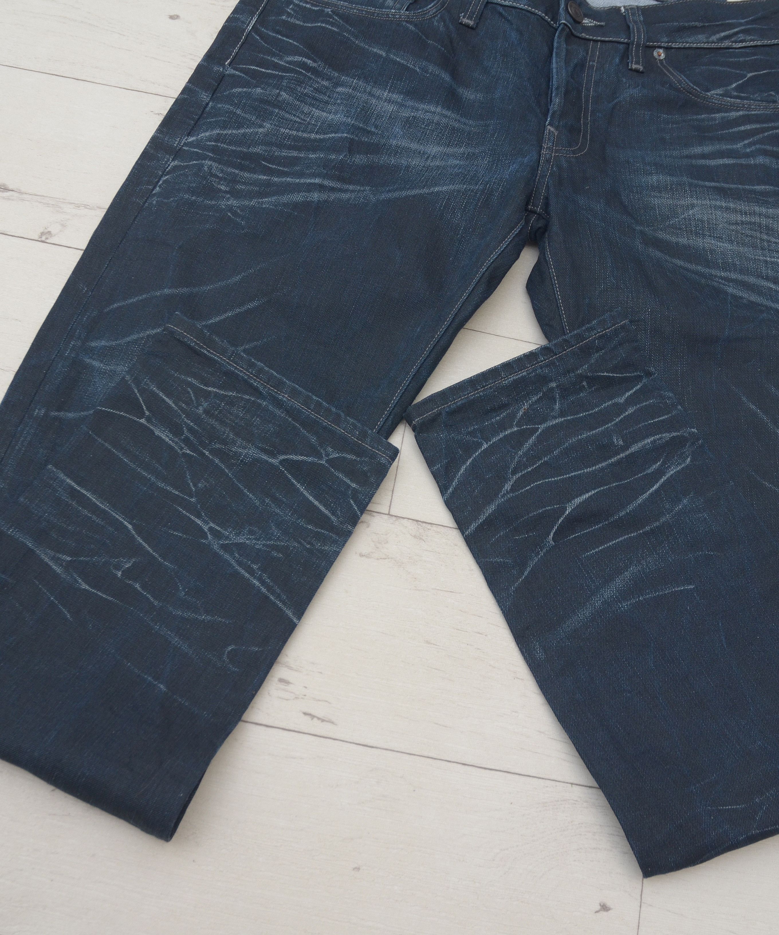 G-Star G star raw Denim Faded Jeans 3301 Low Tapered Rl y2k Size US 33 - 6 Thumbnail