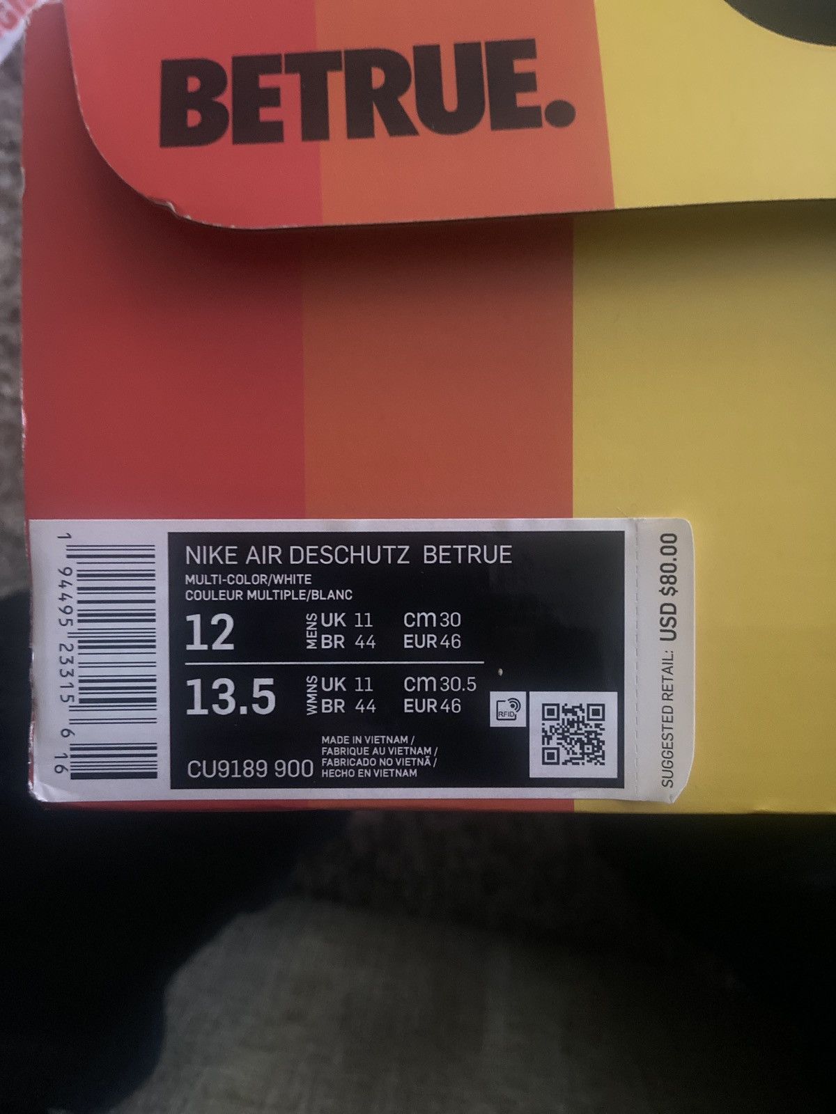 Derschutze × Nike Nike Air Deschutz BETRUE Size US 12 / EU 45 - 8 Thumbnail