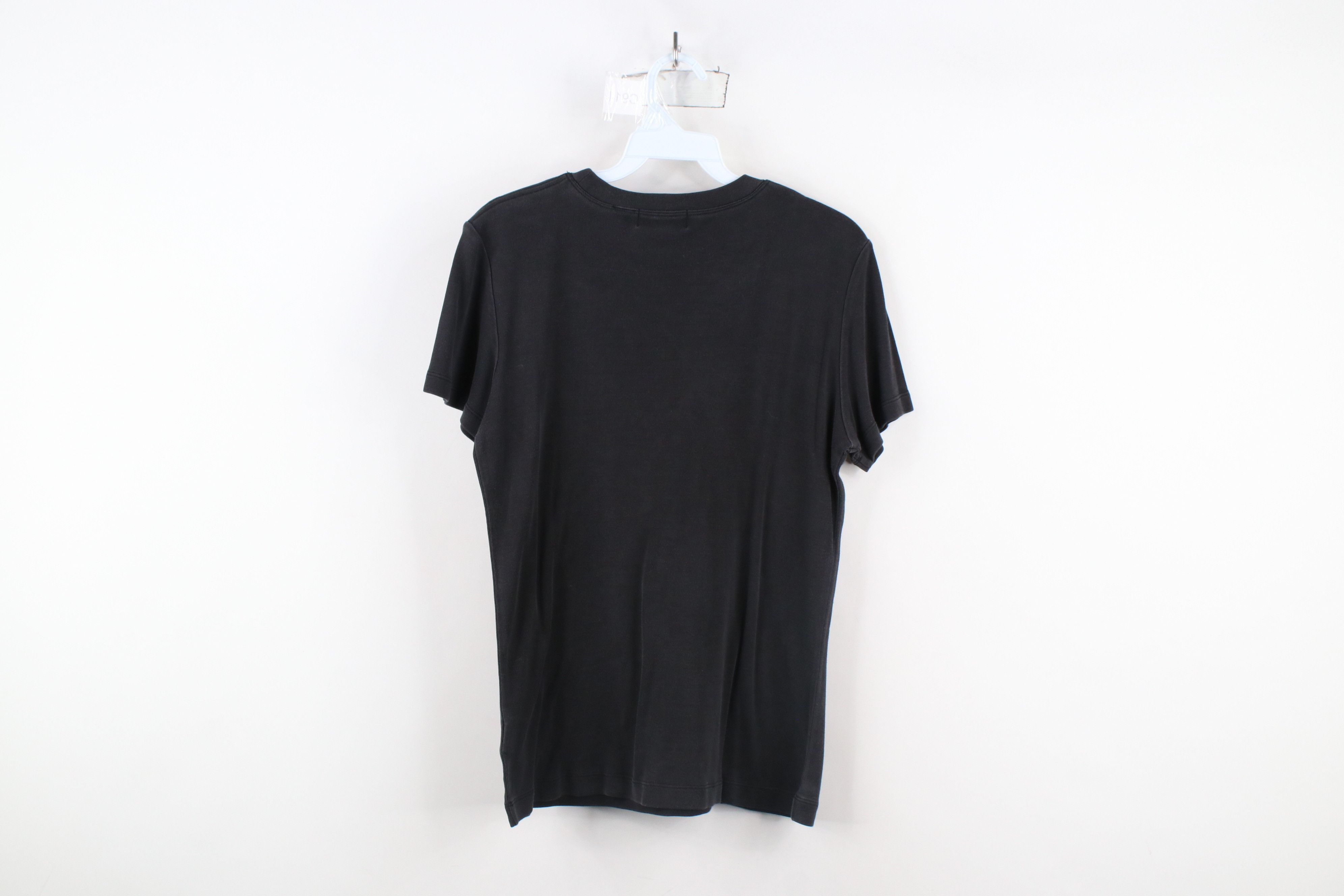 Vintage Vintage 90s Streetwear Blank Silk Short Sleeve T-Shirt Black Size L / US 10 / IT 46 - 10 Thumbnail