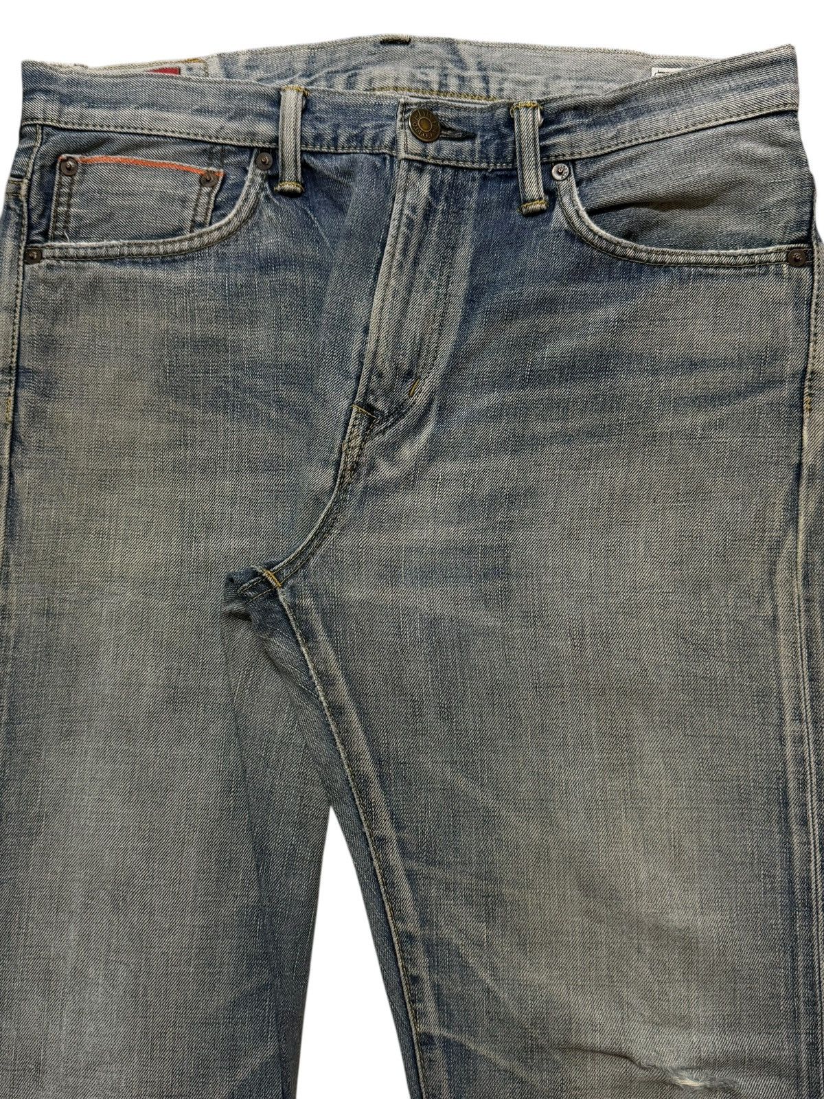 Edwin Vintage 90s Japan Edwin Selvedge Blue Faded Wash Straight Size US 33 - 3 Thumbnail