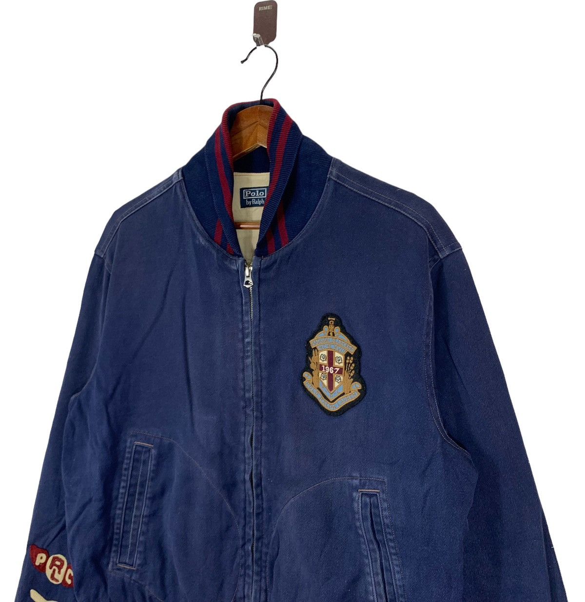 Polo Ralph Lauren × RRL Ralph Lauren × Ralph Lauren VINTAGE 90S POLO RALPH LAUREN BOMBER ZIPPER JACKET Size US L / EU 52-54 / 3 - 3 Thumbnail
