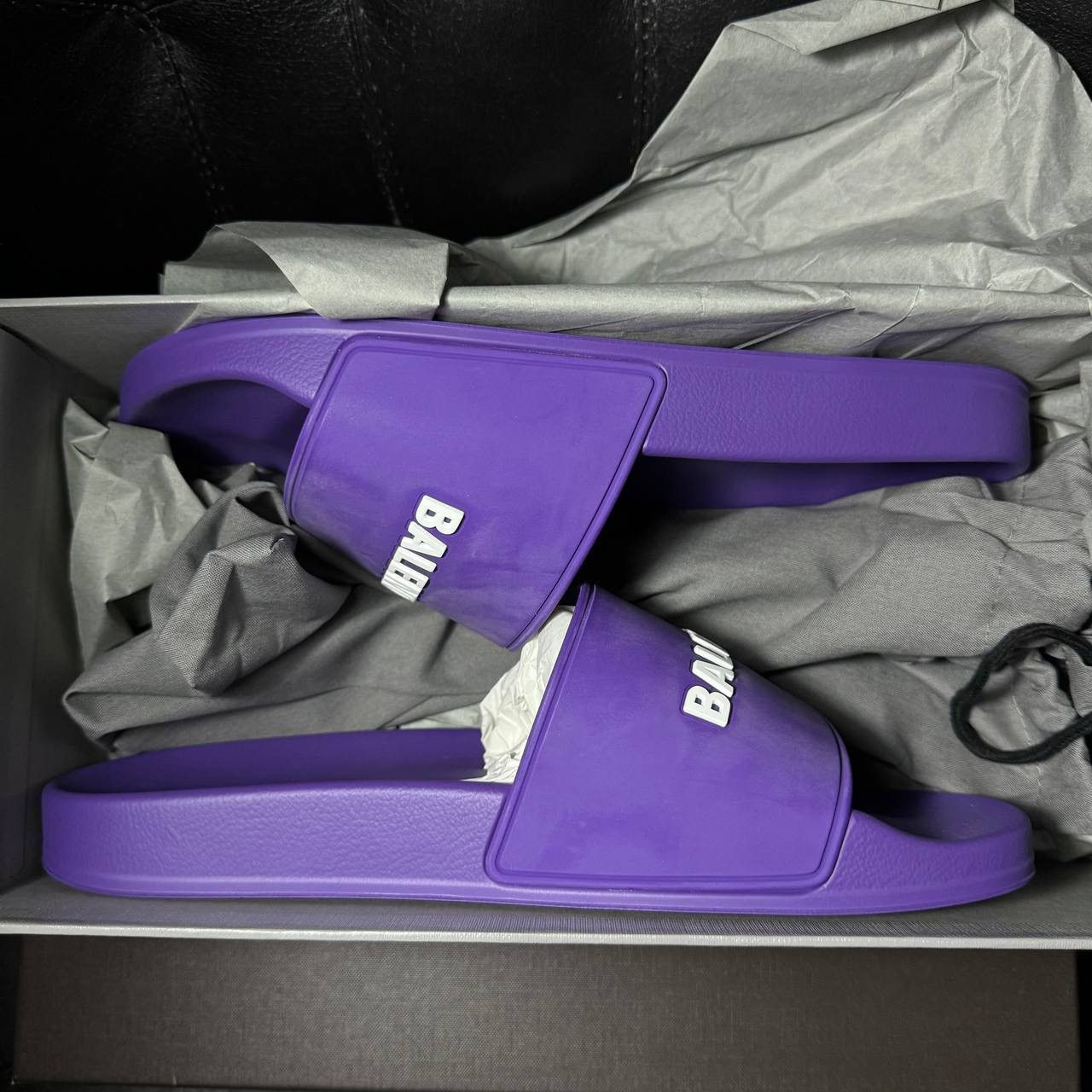 Balenciaga slippers Balenciaga pool slide purple Size US 11 / IT 41 - 6 Thumbnail