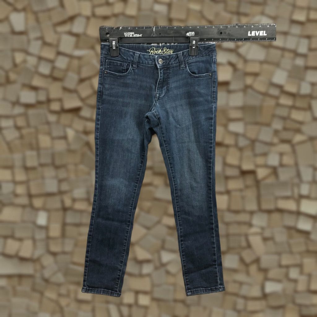 Old Navy Old Navy Rockstar Jeans Size 10 Womens Medium Wash Blue Skinny Denim Five-Pocket Regular Rise 28in Belt Loops Size 32" / US 10 / IT 46 - 1 Thumbnail