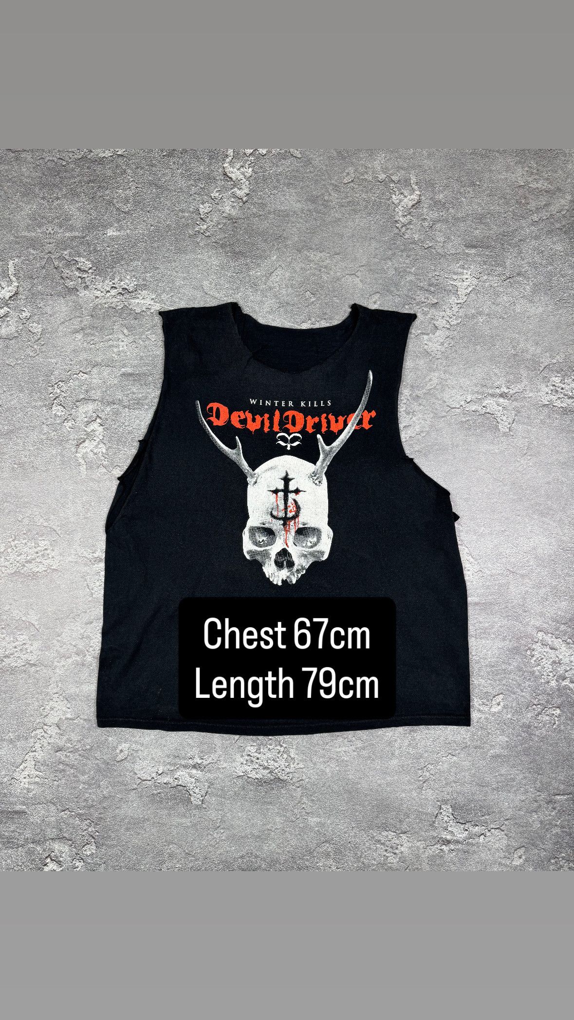 Band Tees Devil Driver Skulls Tank Top Shirt Size XL Gothic Rock Size US XL / EU 56 / 4 - 3 Thumbnail