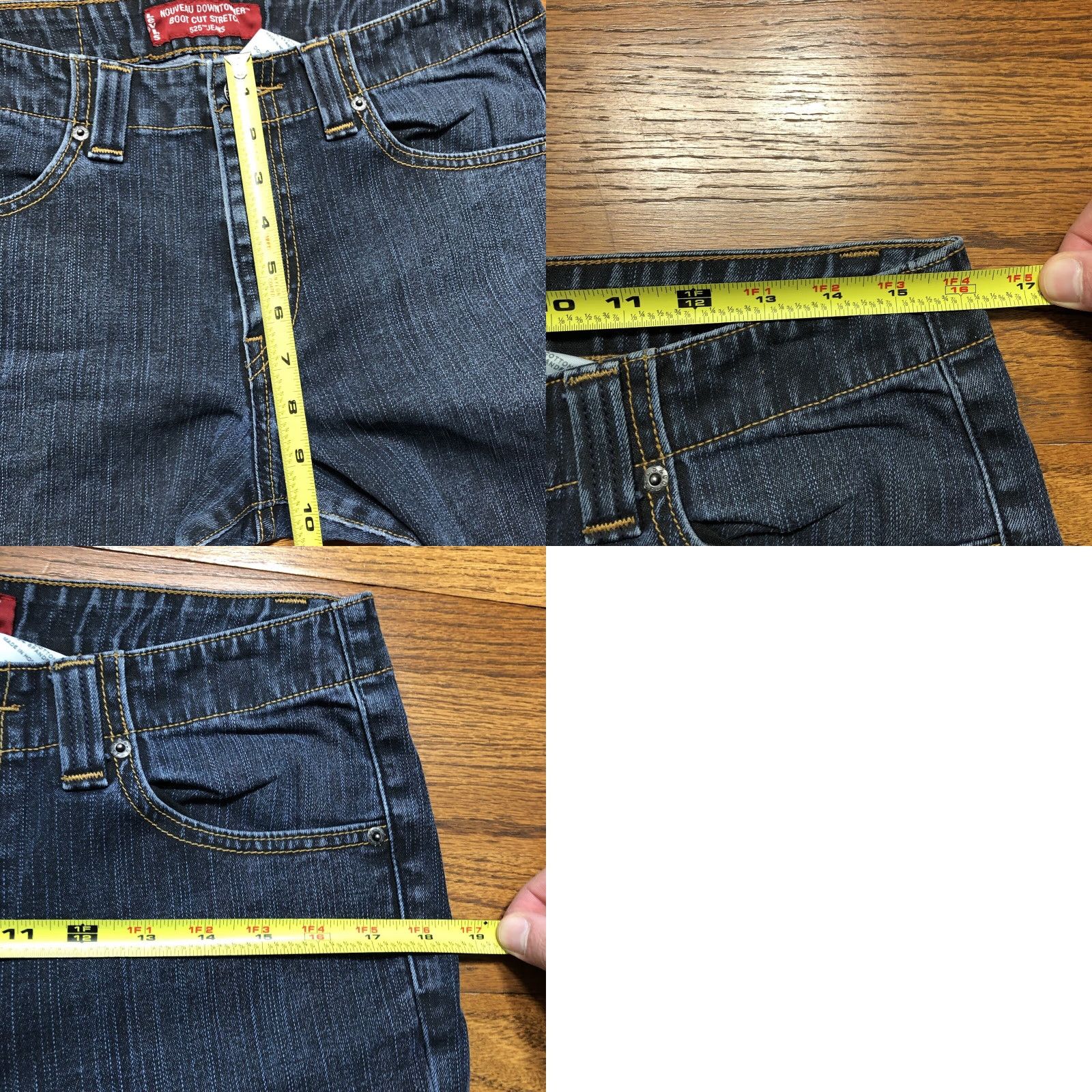 Levi's VINTAGE Levi's 525 Nouveau Downtowner Jeans Bootcut Womens Regular 10 31 Inseam Dark Blue Stretch Denim 5-Pocket 32 Waist Cowboy 80s 90s Mens? Size 32" / US 10 / IT 46 - 9 Thumbnail