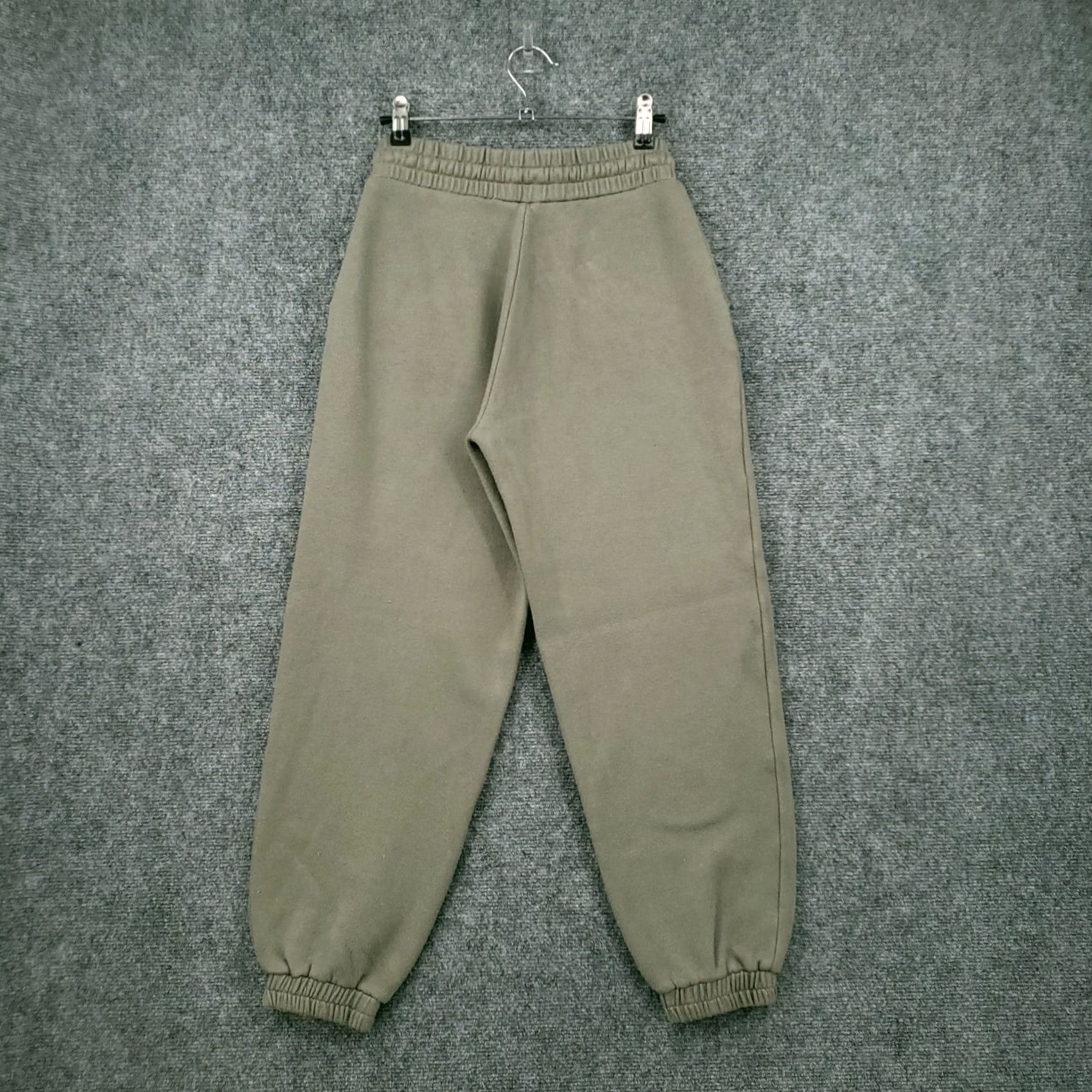 Zara Zara Jogger Pants Women S Small Green High Rise Sweatpants Drawstring Size 28" / US 6 / IT 42 - 2 Thumbnail