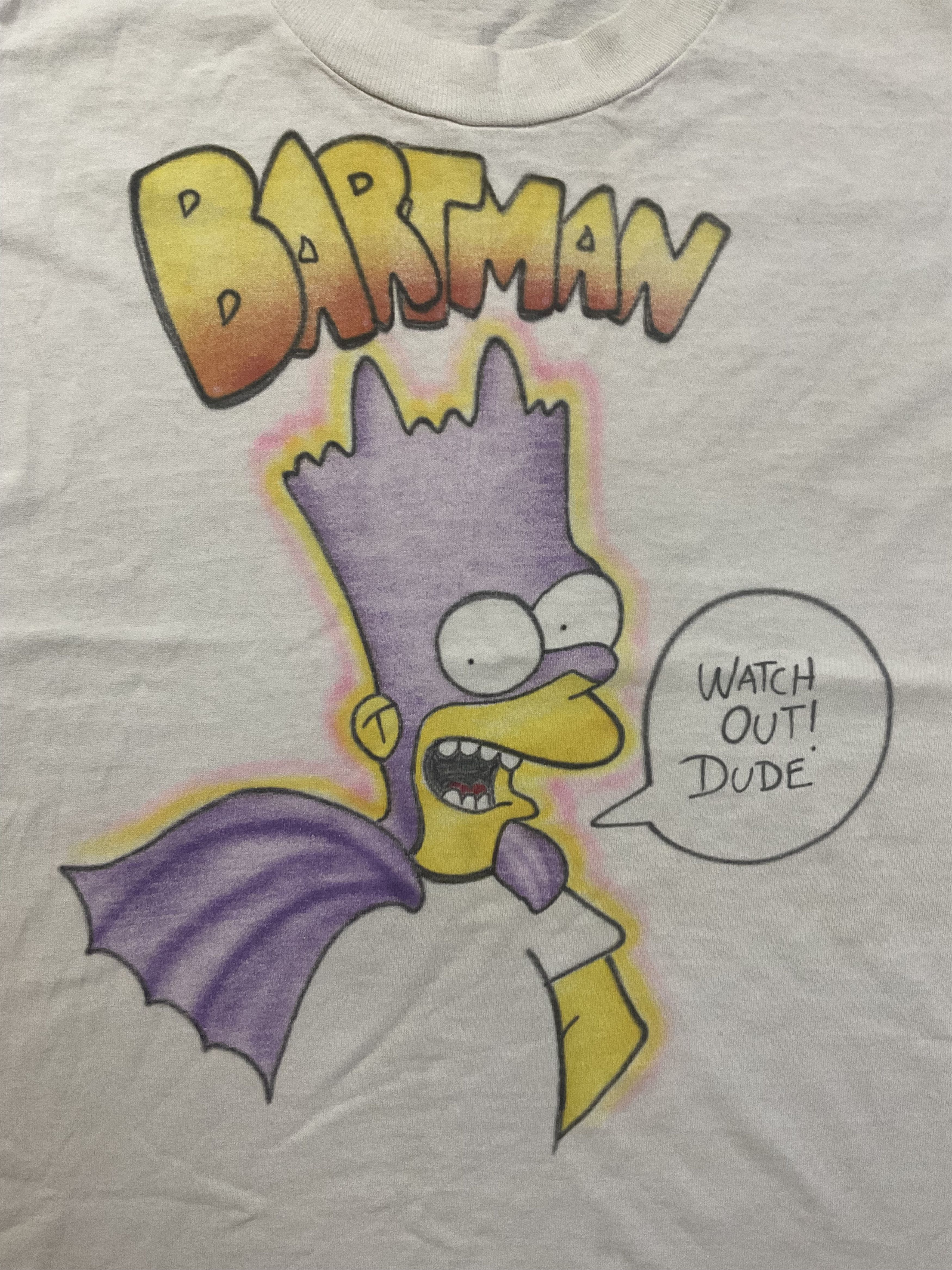 The Simpsons Vintage 90s Bartman Watch out Dude T-Shirt The Simpsons Size US M / EU 48-50 / 2 - 2 Thumbnail