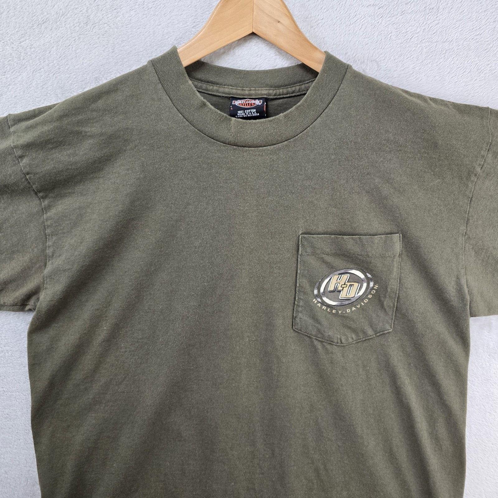 Harley Davidson Vintage Harley Davidson Shirt Large Eagle Single Stitch USA Size US L / EU 52-54 / 3 - 3 Thumbnail