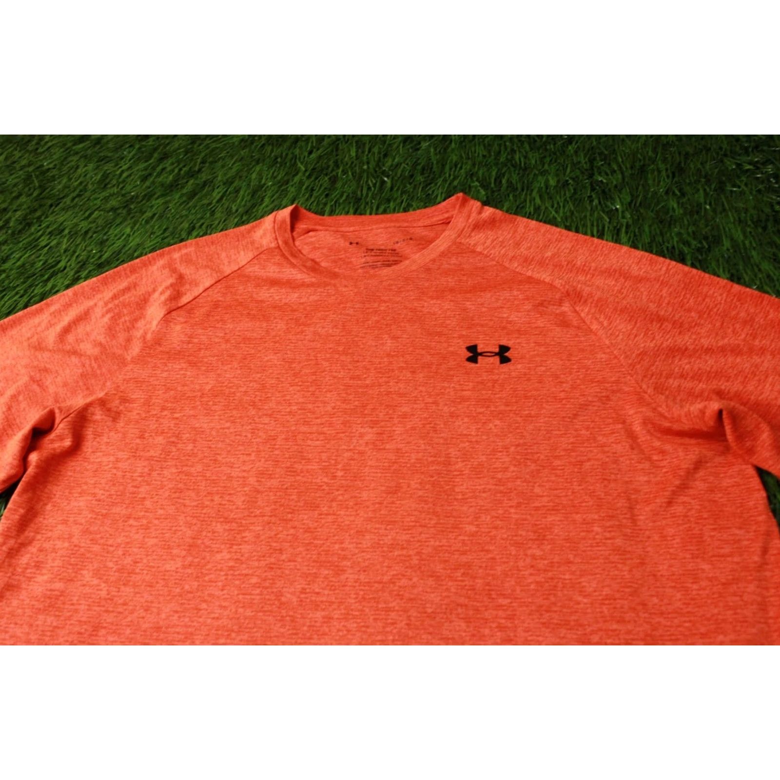 Under Armour UNDER ARMOUR TECH TEE Shirt Men L Orange 2021 Jersey Short Sleeve Crew Neck Loose Fit Size US L / EU 52-54 / 3 - 2 Thumbnail