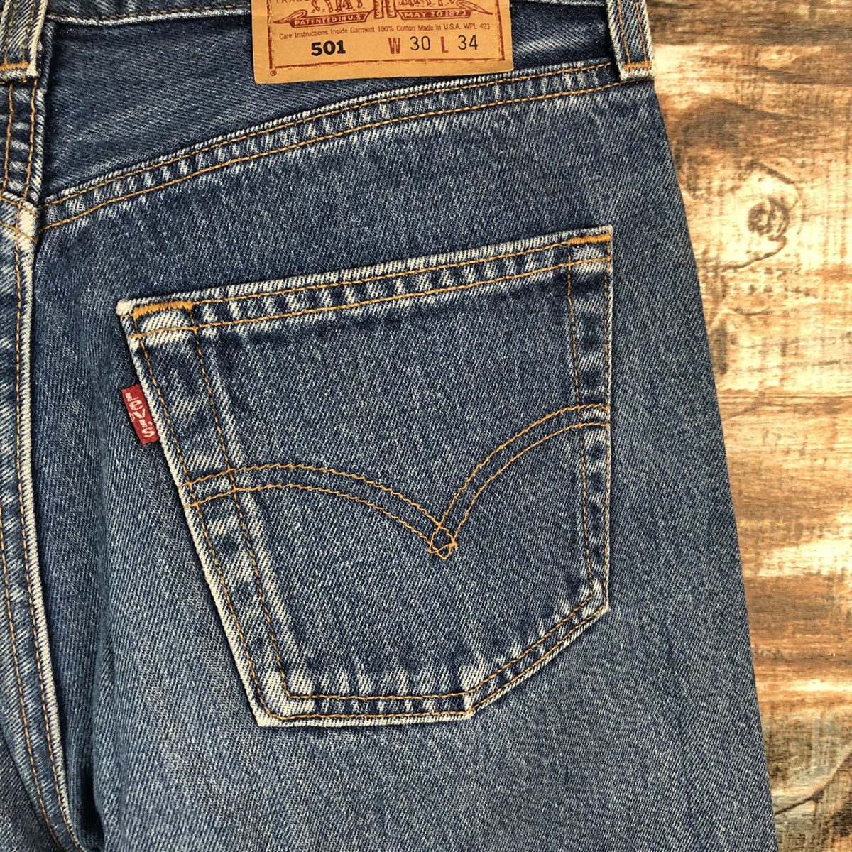 Levi's Levis 501 vintage Blue Denim Pants #A2603 Size US 30 / EU 46 - 17 Thumbnail