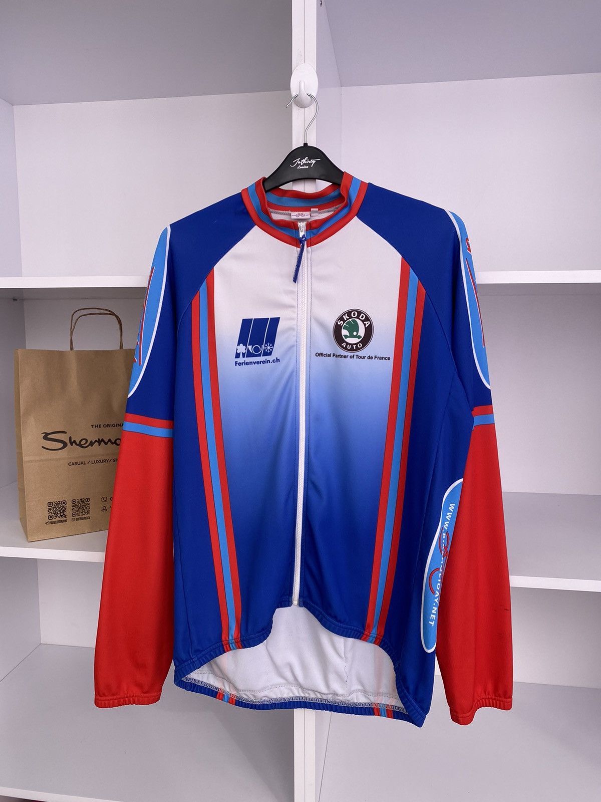 Vintage Vintage Skoda Cycling Jersey Size US XL / EU 56 / 4 - 3 Thumbnail