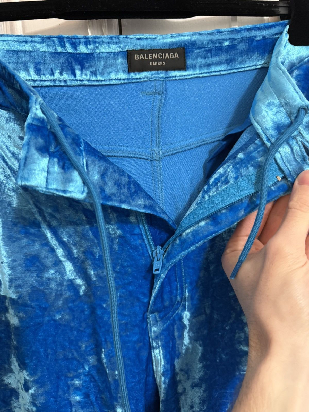 Balenciaga Winter 22 Crushed Velvet Stretch Pant [M] Size US 32 / EU 48 - 4 Thumbnail