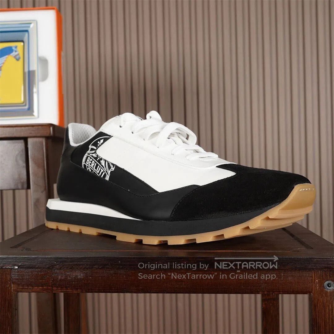 Berluti Berluti Suede and Mesh Sneakers for Men. Size US 11.5 / EU 44-45 - 5 Thumbnail