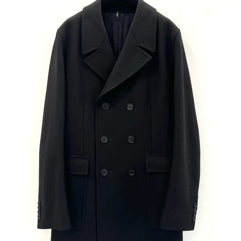 Dior Dior Black Wool Men's Windbreaker Coat 0089 Size US L / EU 52-54 / 3 - 1 Thumbnail