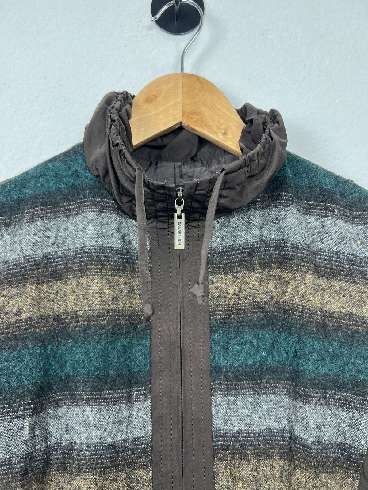 Kansai Yamamoto Kansai Bis Collection Mixed Media Striped Vest Size M / US 6-8 / IT 42-44 - 2 Thumbnail