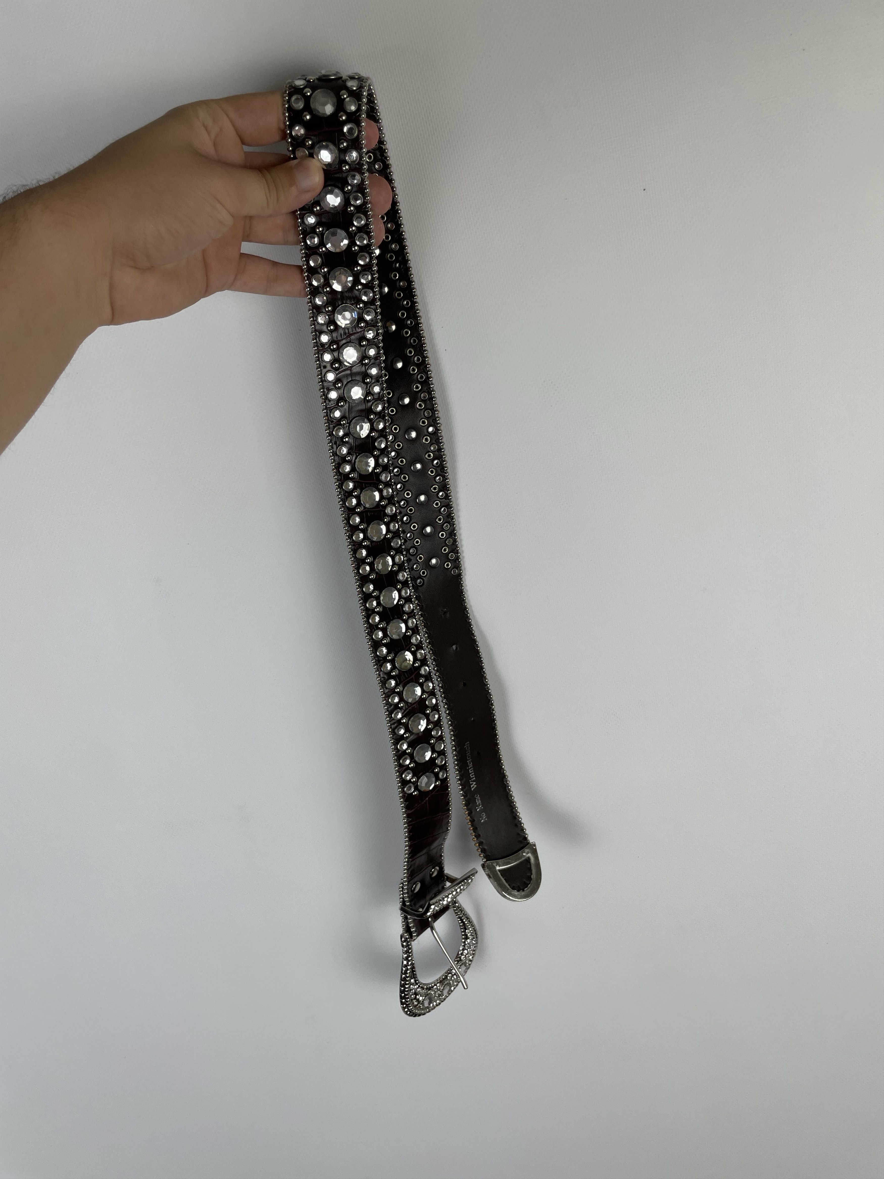 Other Vintage Leather belt Avant Garde Style Y2k Size ONE SIZE - 4 Thumbnail