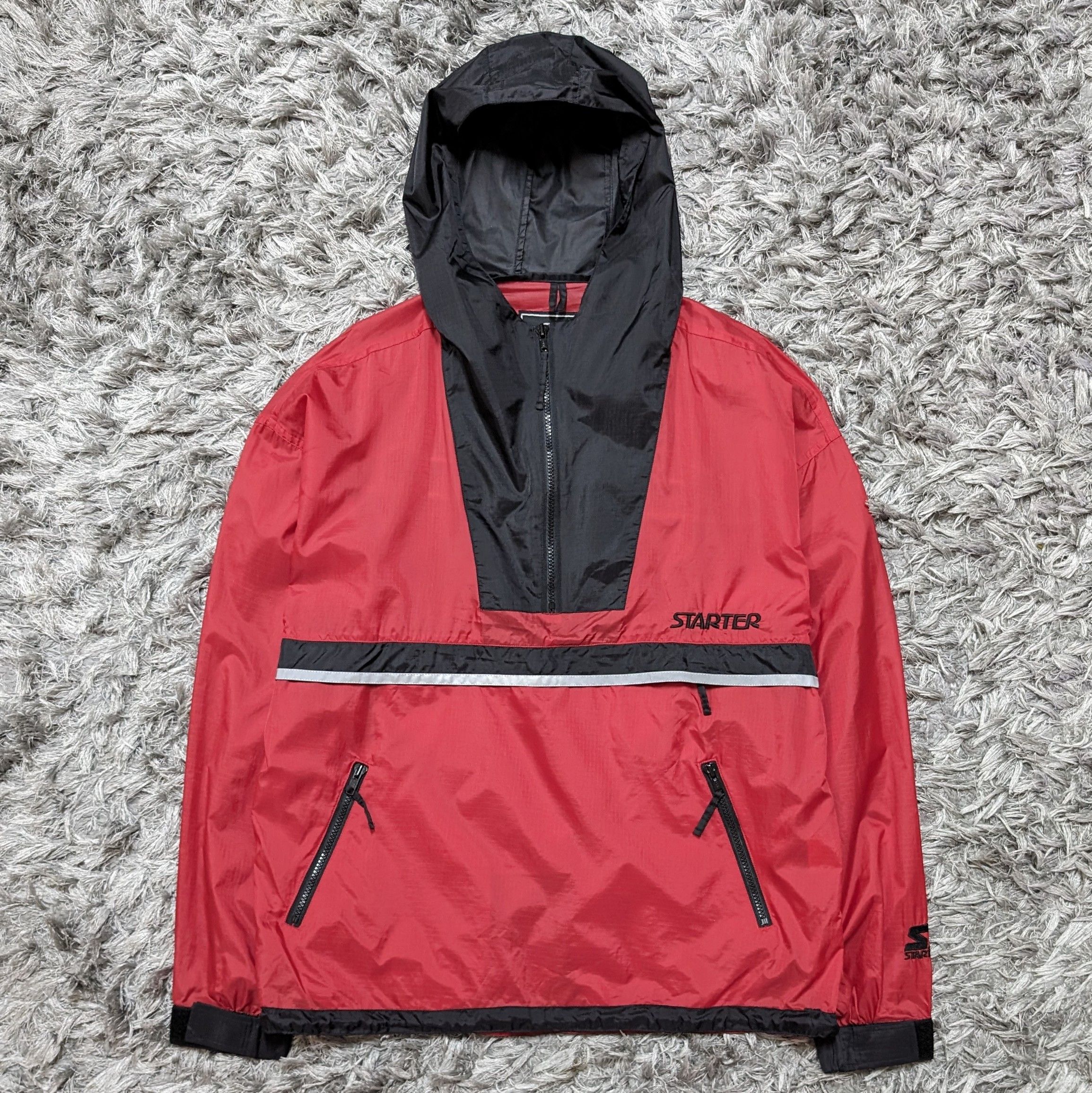 Starter Vintage 90s Starter Windbreaker Jacket Oversized Outerwear Size US M / EU 48-50 / 2 - 1 Thumbnail