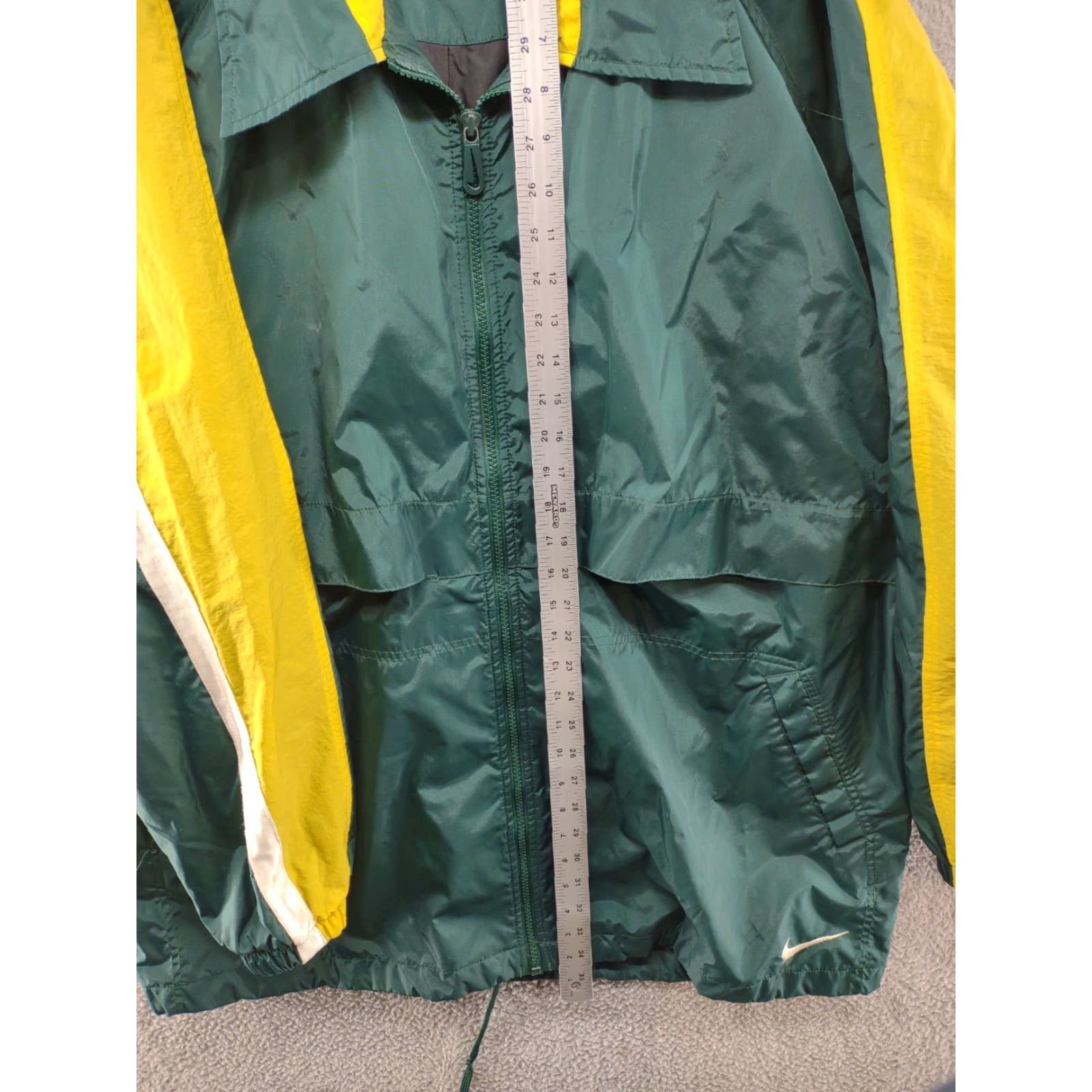 Nike VINTAGE Nike Windbreaker Jacket Full Zip Green Gold White Tag 90s XL Mens Size US XL / EU 56 / 4 - 7 Thumbnail