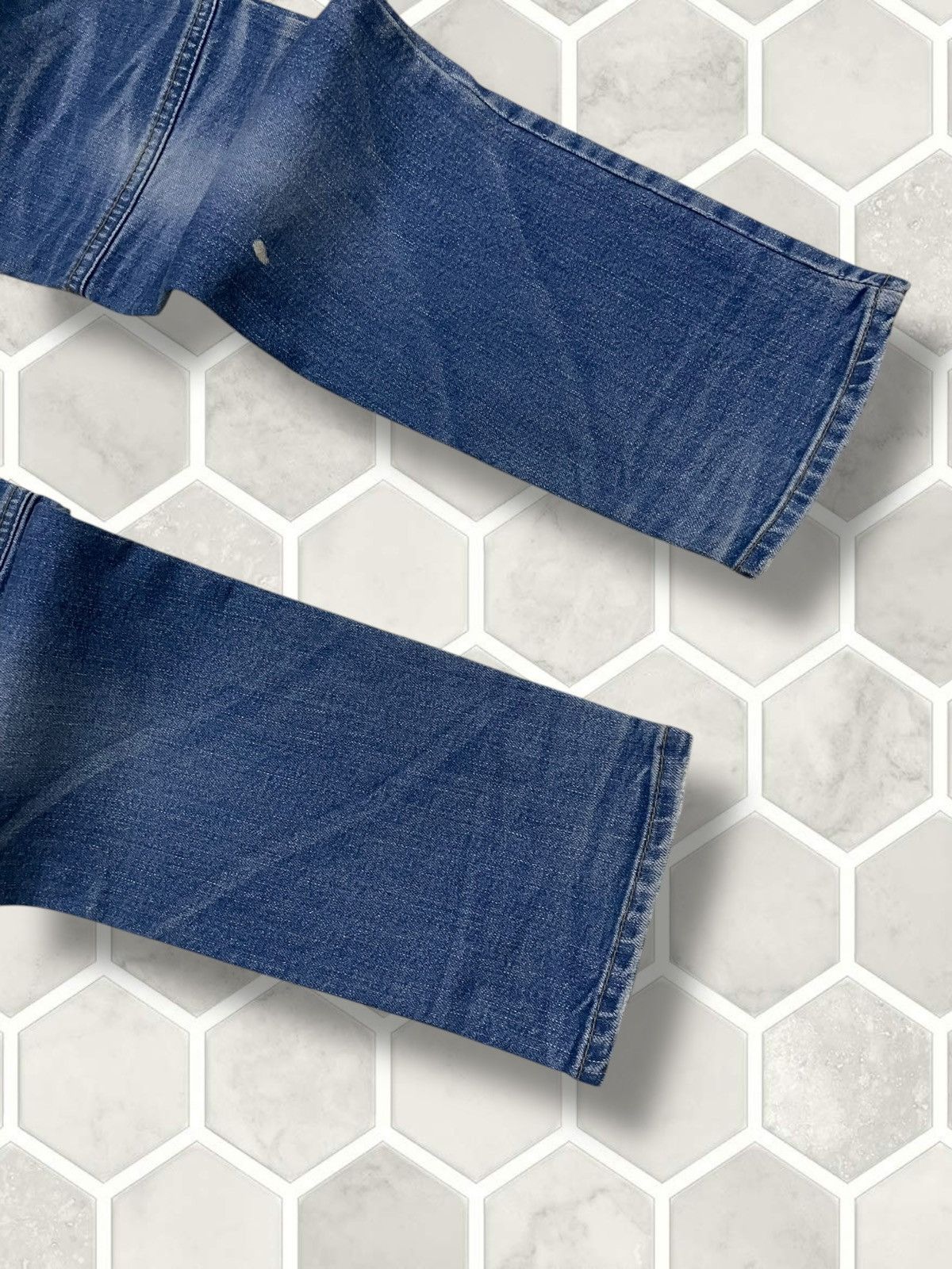 Blue Blue Japan Vintage Japan Designer DPSR Premium Splash Distressed Denim Size US 32 / EU 48 - 14 Thumbnail