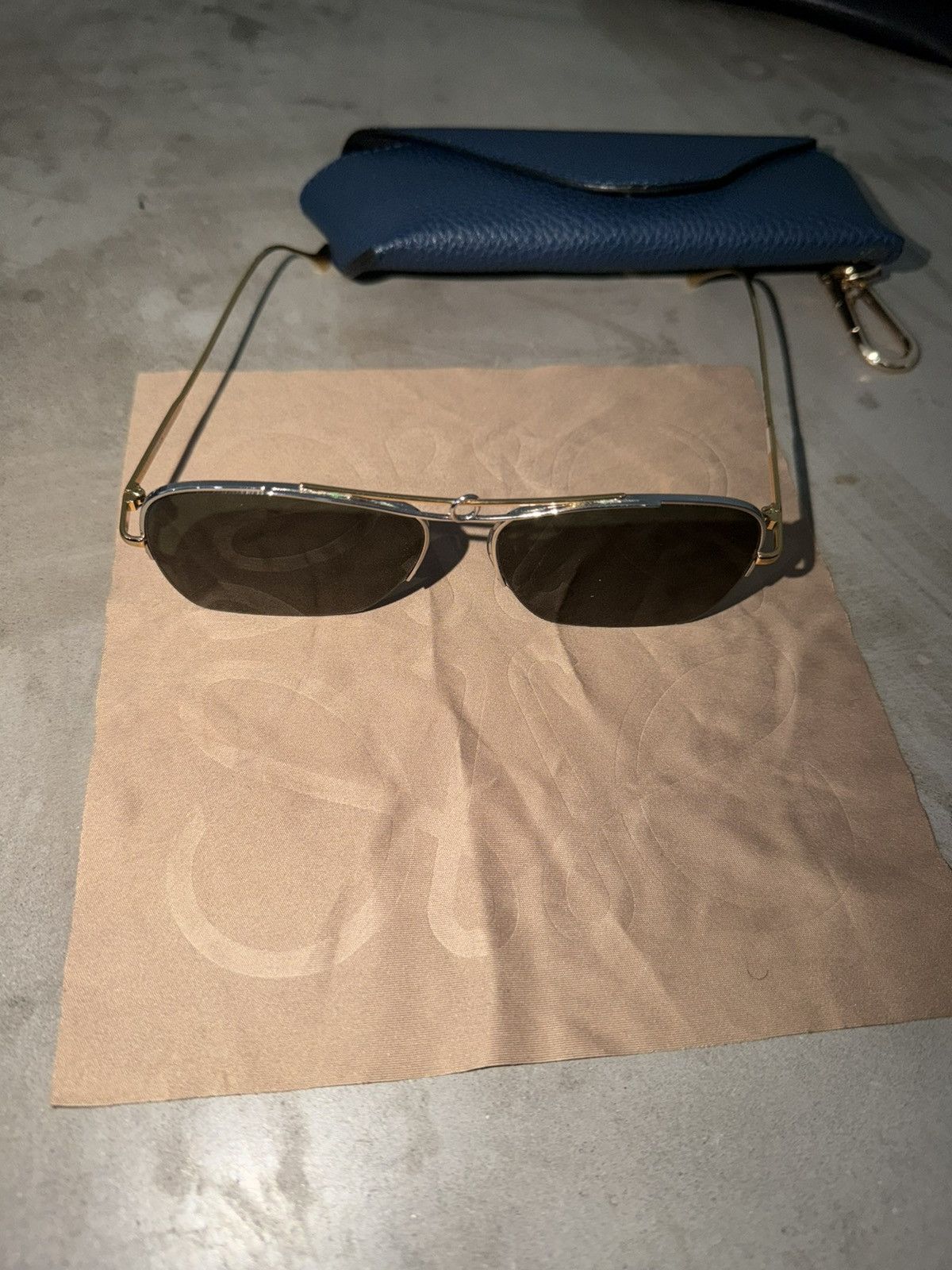 Loewe LW40024U Knot Aviator sunglasses Size ONE SIZE - 3 Thumbnail